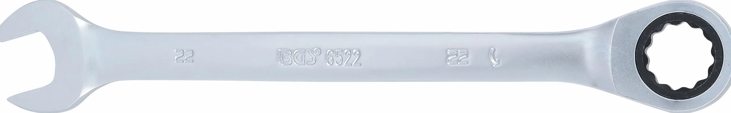 BGS 6522 Klucz płasko-oczkowy z grzechotką 22 mm