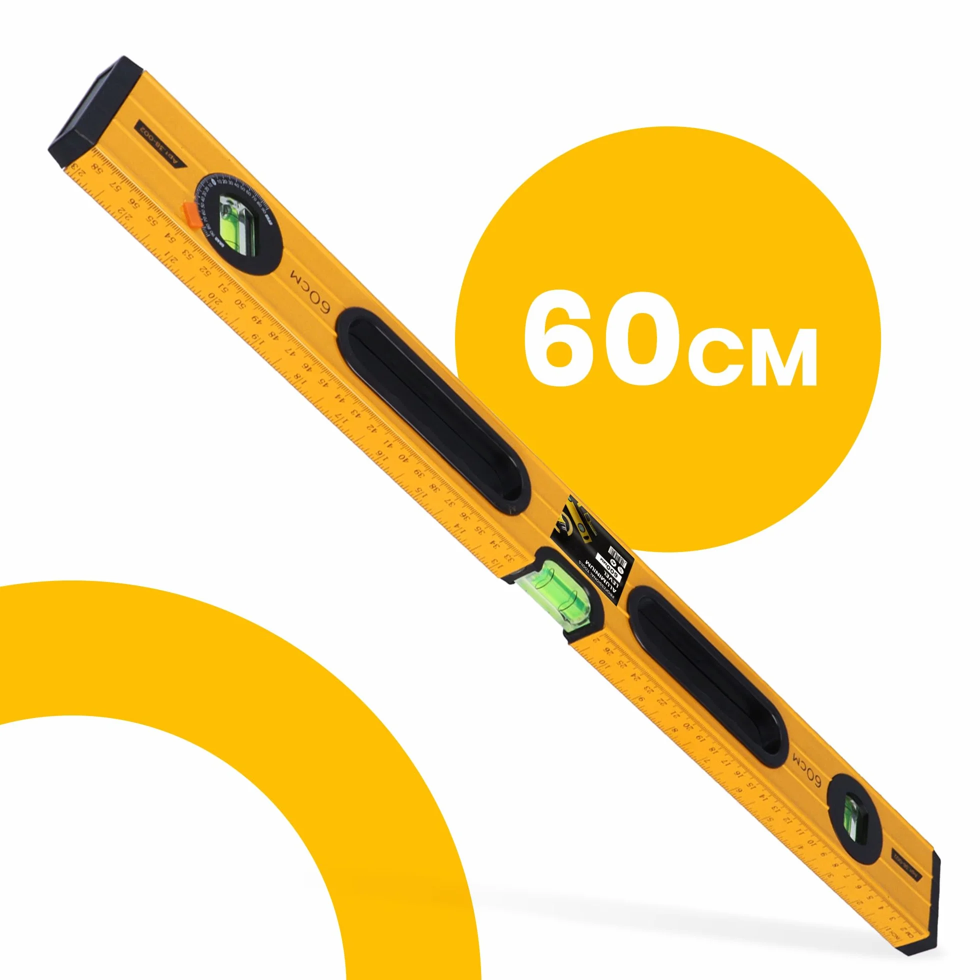 Poziomica Aluminiowa 60 cm 3 Libelle Waserwaga Pozioma Pionowa Kątowa
