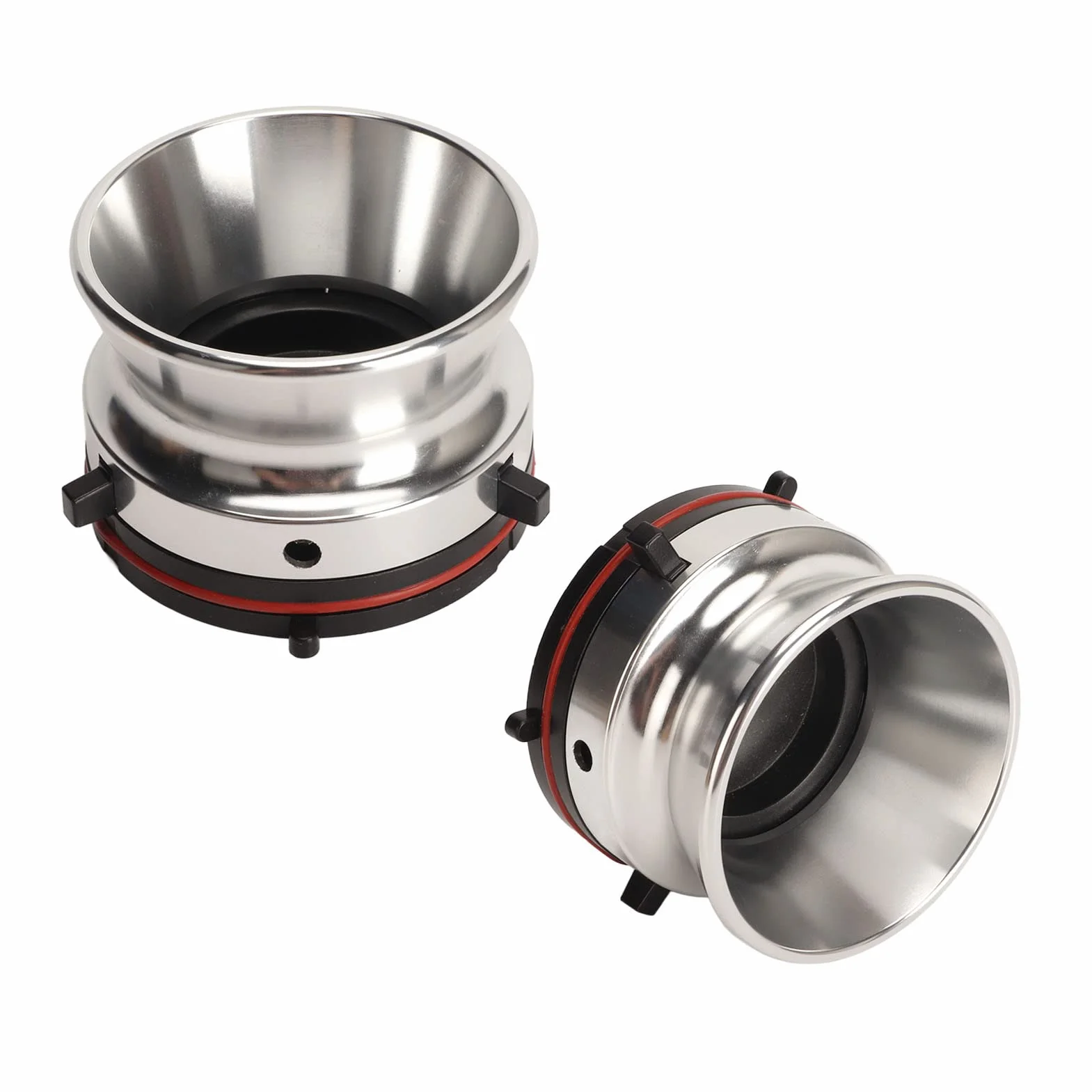 Adaptery Piasty NAB 10-calowe Aluminiowe do Magnetofonu Szpulowego Studer Akai Srebrne