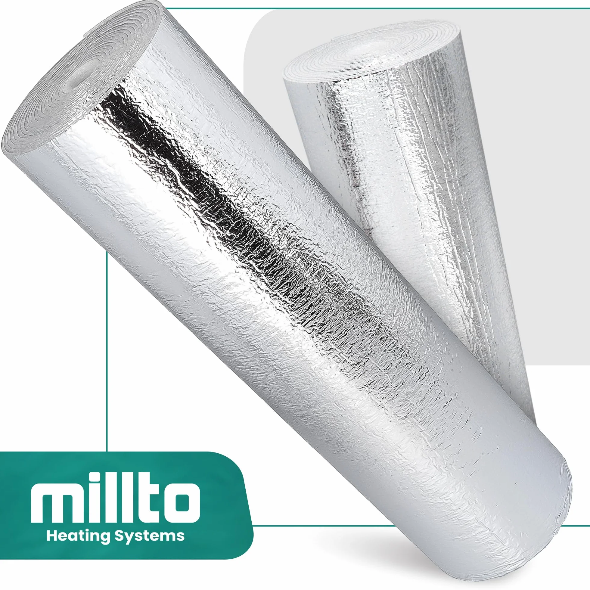 Millto Ekran Zagrzejnikowy Mata Aluminiowa 5m Pianka Termoizolacyjna Izolacja Ścienna Folia Odblaskowa