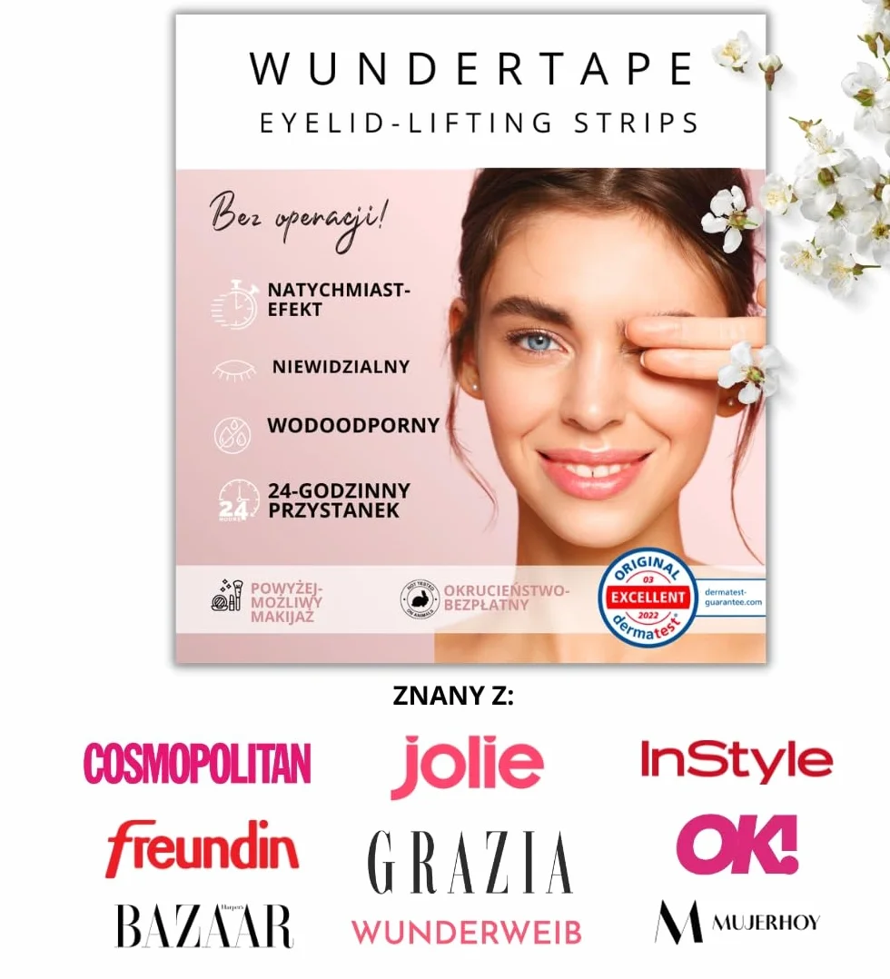Wundertape naklejki korygujące opadające powieki, 240 sztuk, rozmiar L, do podniesienia powiek bez zabiegu operacyjnego (wodoodporne, trzymają się 24 godziny)