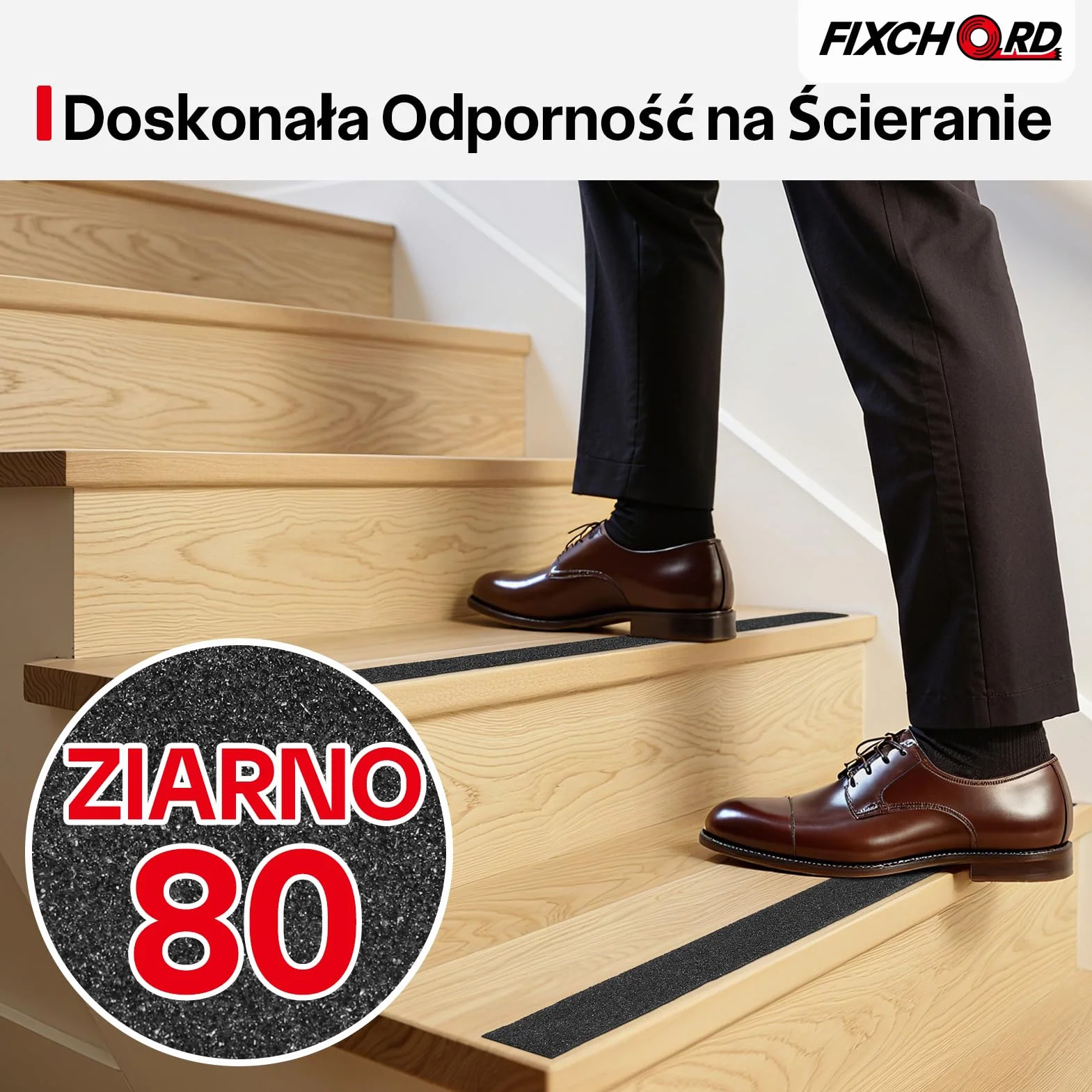 Antypoślizgowa taśma klejąca 5m x 50mm wodoodporna czarna na schody