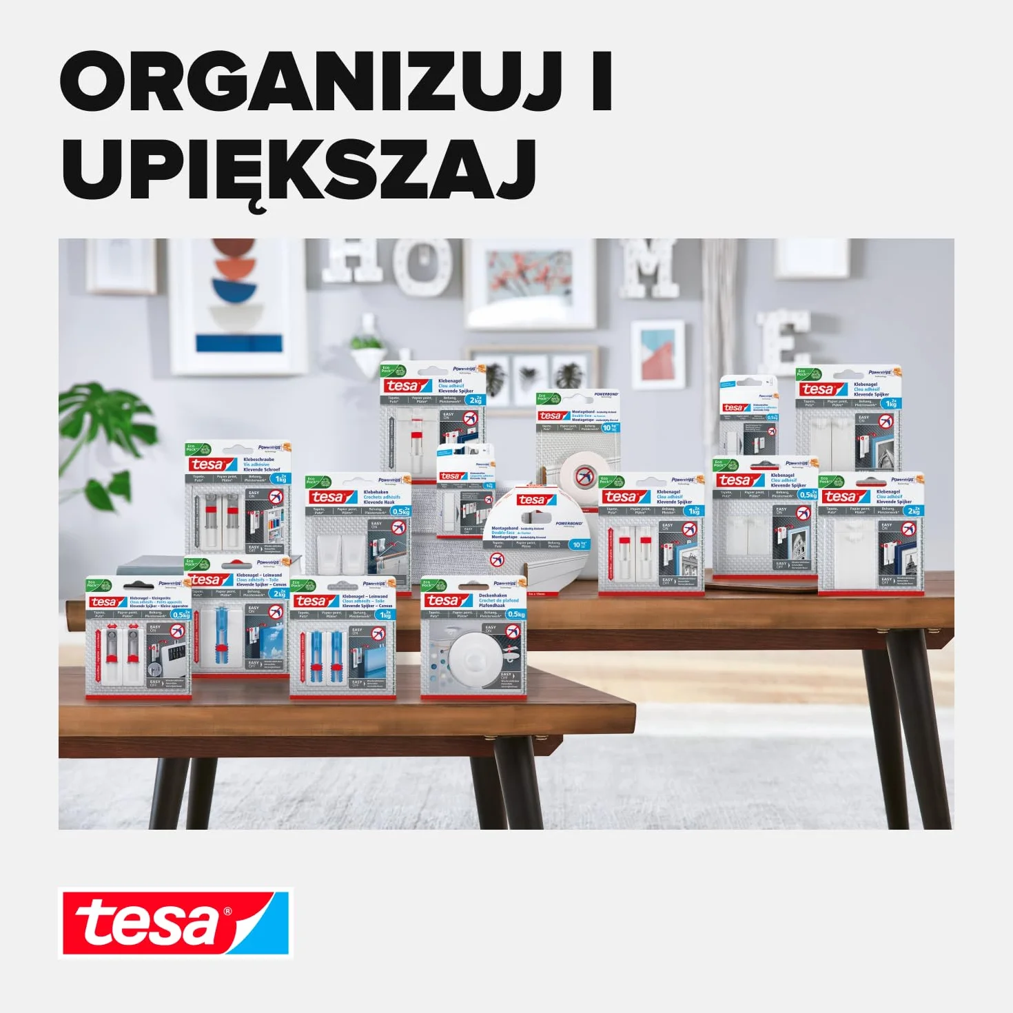 Tesa Powerstrips Opaski Kablowe Biały 3 x 5 sztuk