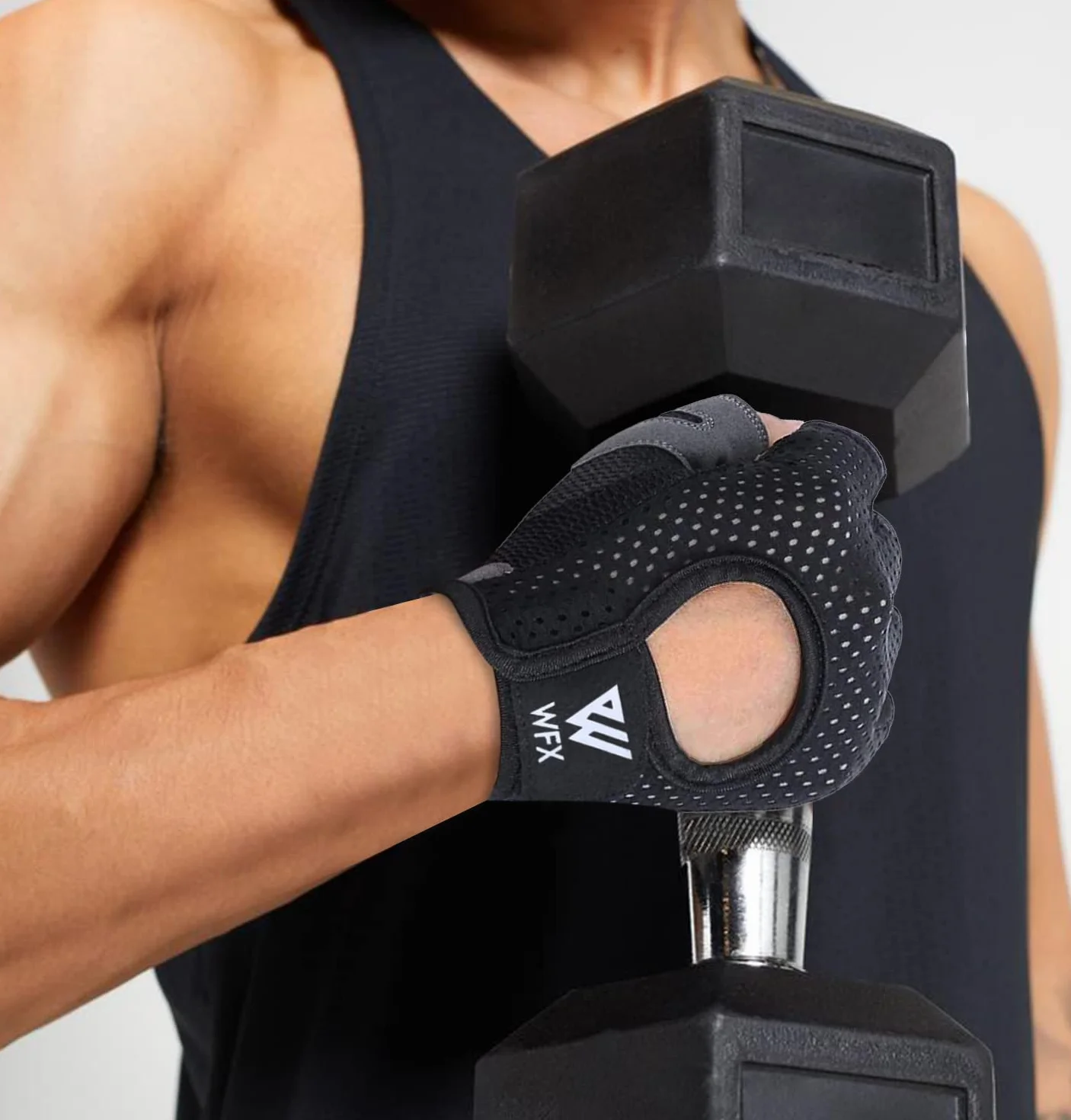 WESTWOOD FOX Oddychające rękawice fitness dla mężczyzn i kobiet rękawice do podnoszenia ciężarów kulturystyka siłownia ćwiczenie antypoślizgowe Crossfit kulturystyka