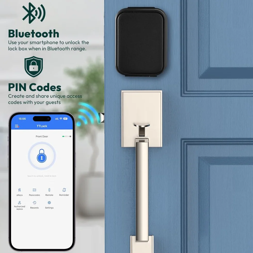 Inteligentny sejf na klucze Bluetooth TTLock kod PIN 12-cyfrowy zewnętrzny