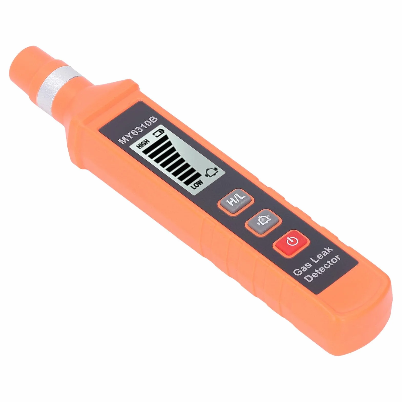 Detektor Gazu Ziemnego Alarm Gazów Palnych Wykrywacz Wycieku z Wyświetlaczem LCD Alarm Dźwiękowy Wizualny Wibracyjny do Domu