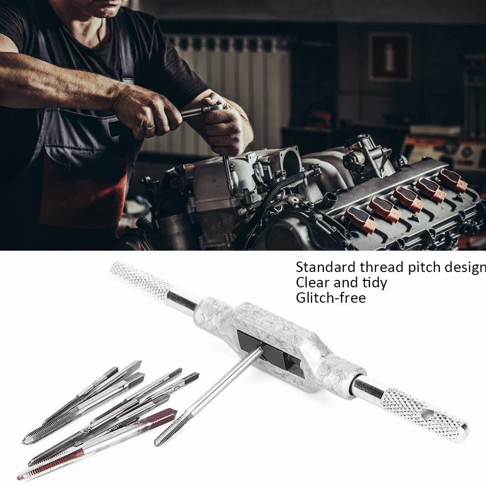 Zestaw Kluczy Mini Gwintowników ze Stali Szybkotnącej M1-M3.5, 11 Szt.