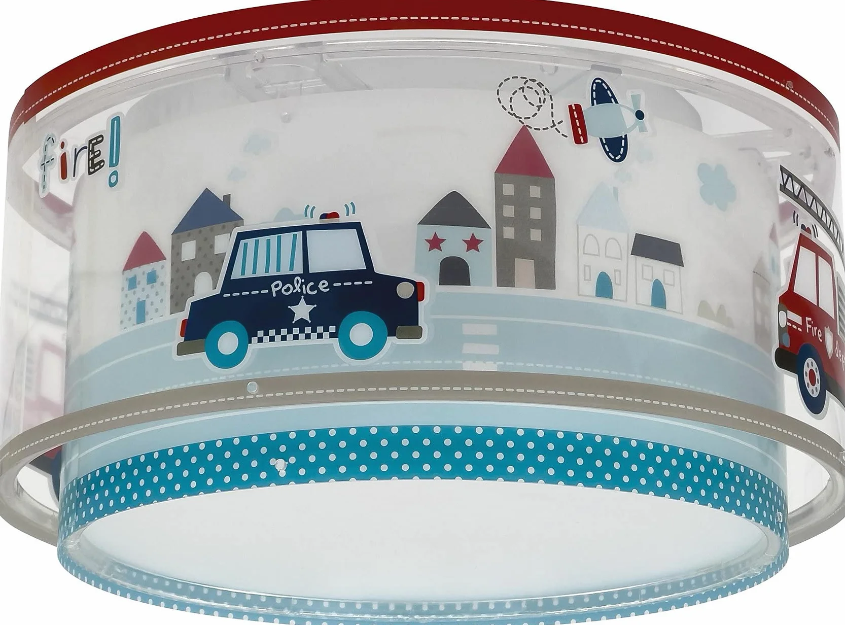 Lampa sufitowa dla dzieci Dalber Police Cars