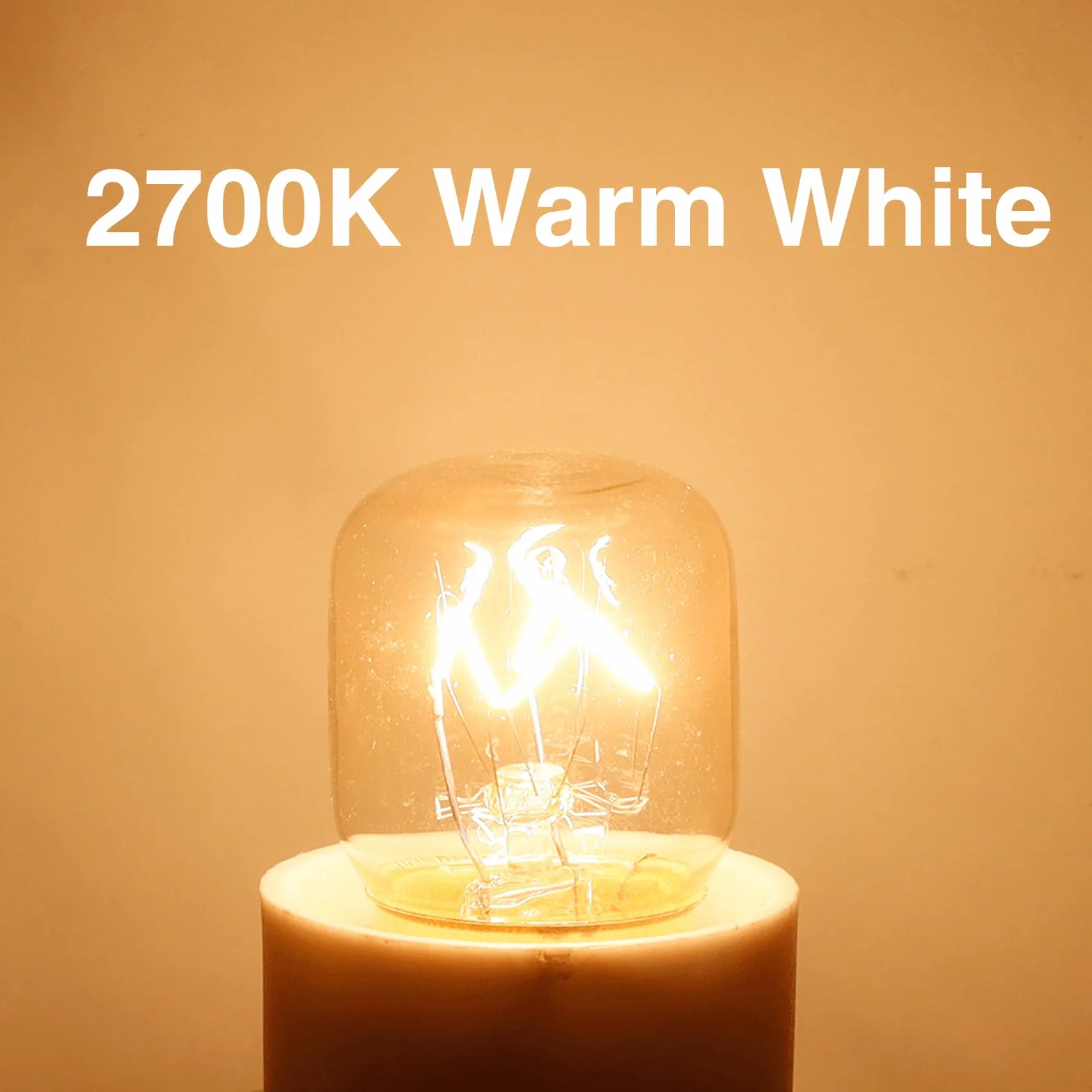 Zestaw 3 żarówek E14 do piekarnika, T22 Pigmy Lampy, odporne do 300°C, 80 lm, AC220-240V, 2700K ciepła biel