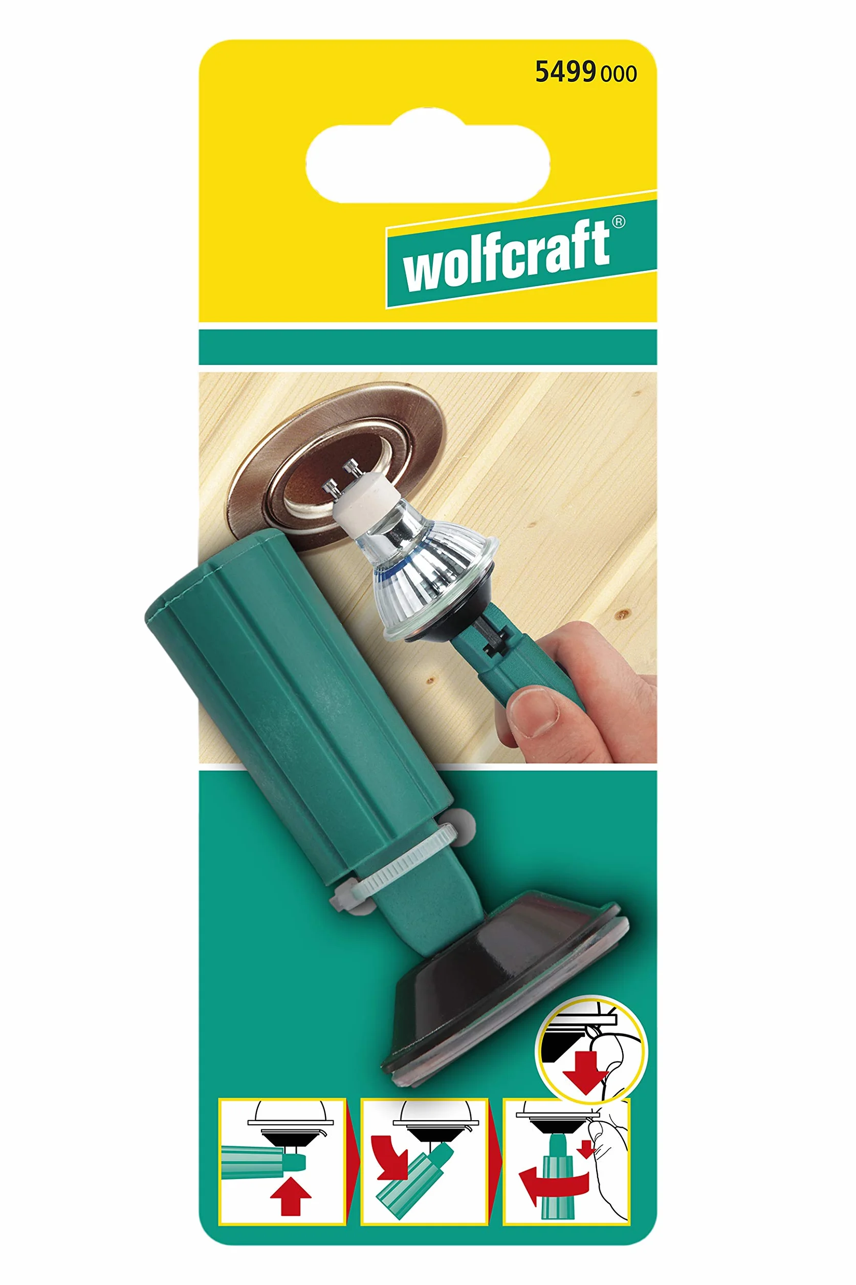 Wolfcraft wyciąg do halogenów GU 10