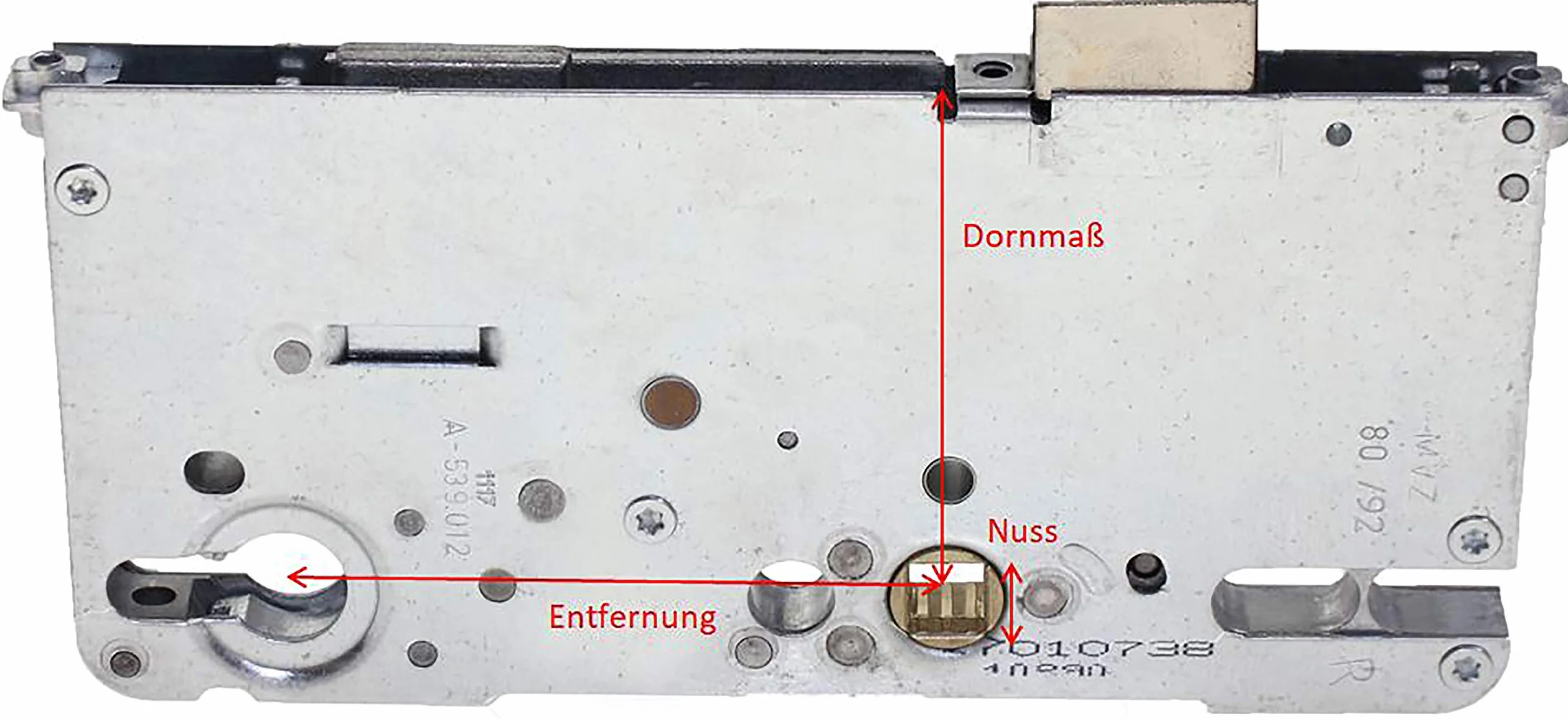 Roto C500 Zamek Drzwiowy Srebrny 20 x 1,5 x 7 cm