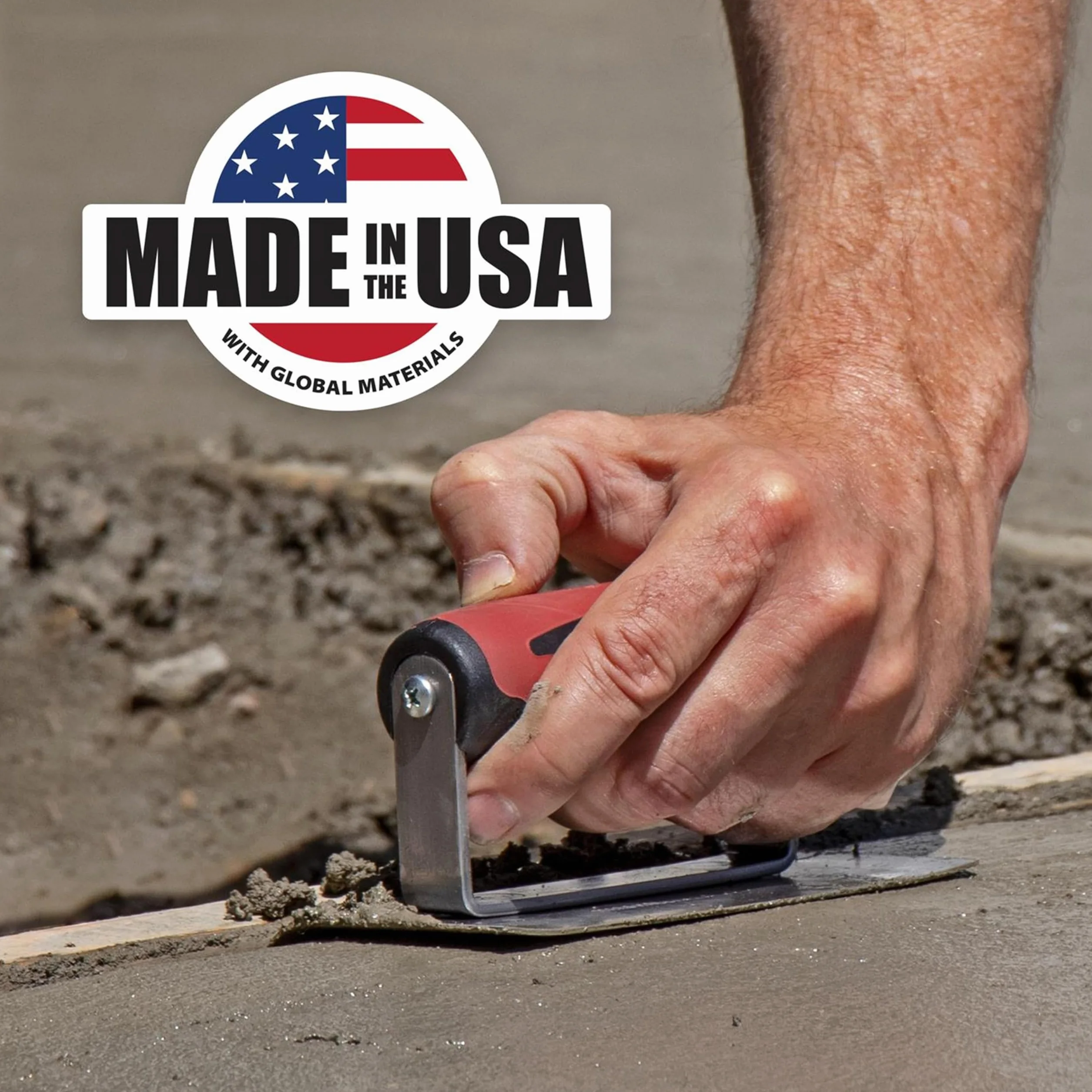 Paca krawędziowa Marshalltown R 13mm L 16mm z uchwytem DuraSoft ze stali nierdzewnej