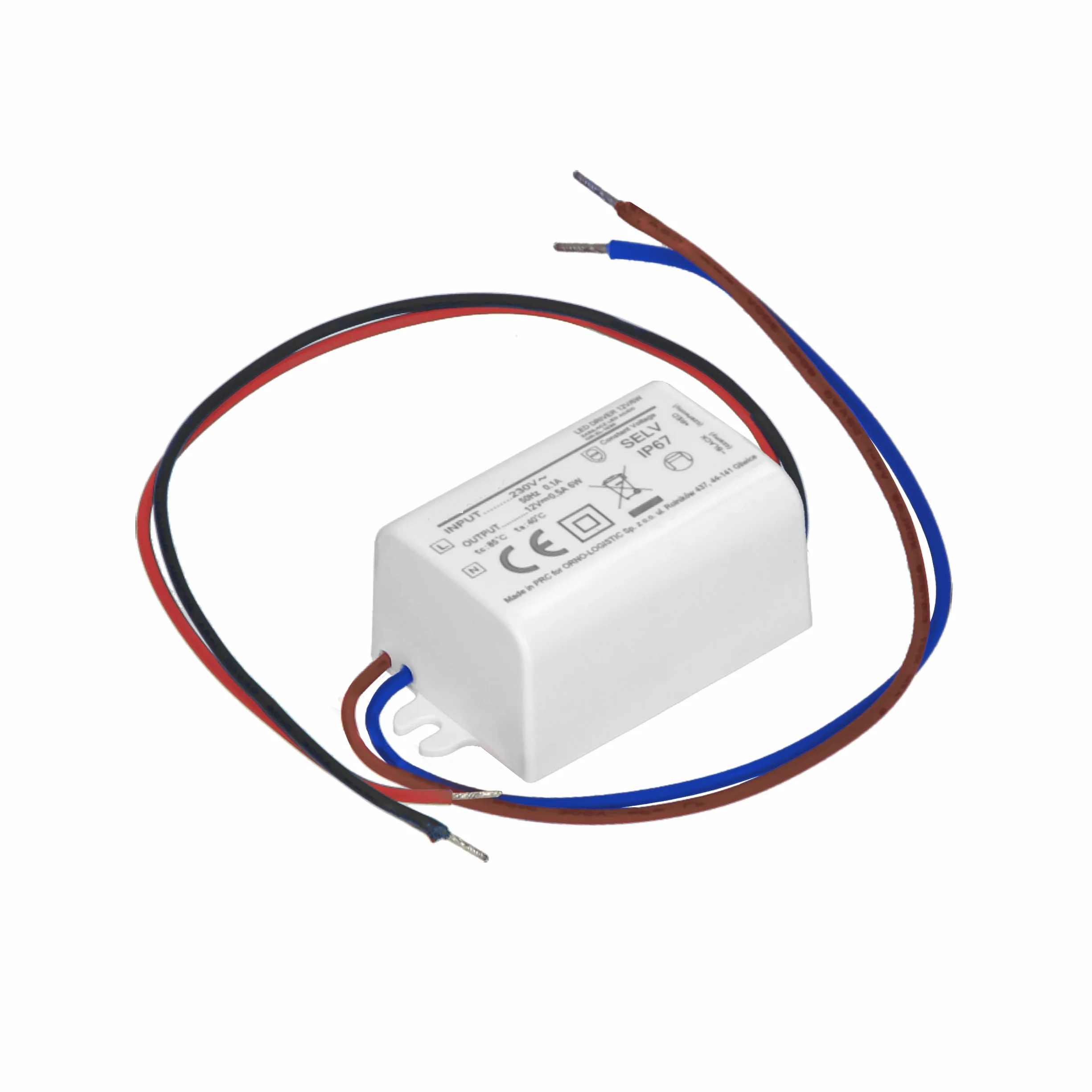 Zasilacz MINI do LED 12VDC 6W IP67