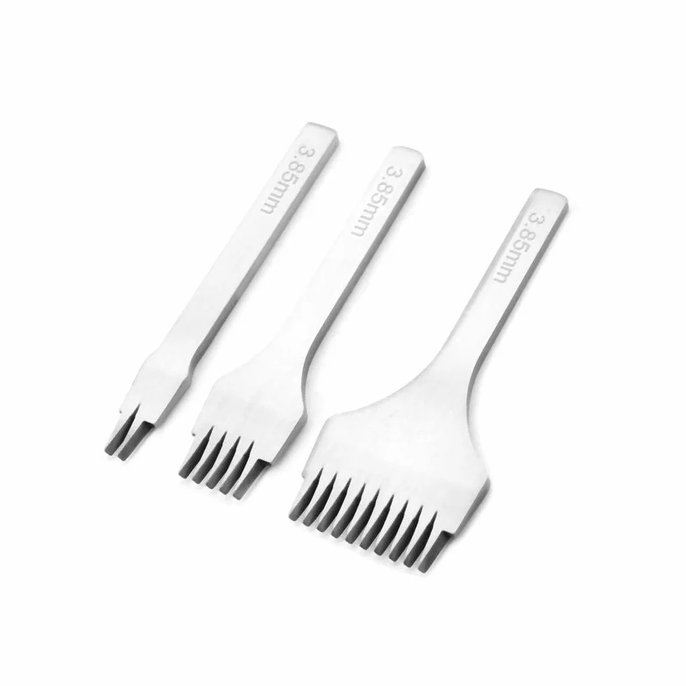 Narzędzie do dziurkowania skórzanych wyrobów stalowe białe 2,7 mm / 3,0 mm / 3,38 mm / 3,85 mm