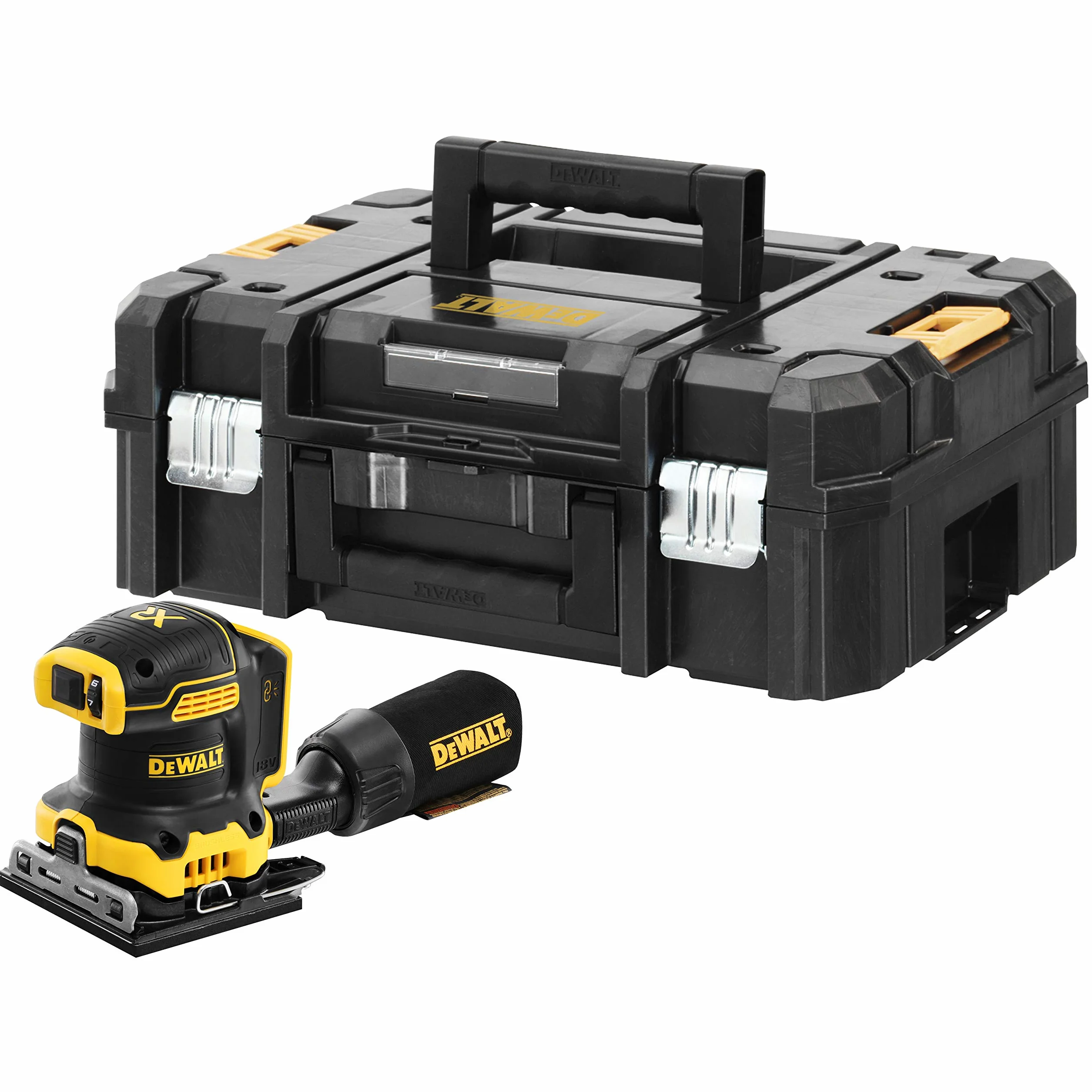 DEWALT Lijarka orbitalna bezszczotkowa XR 18V 1/4