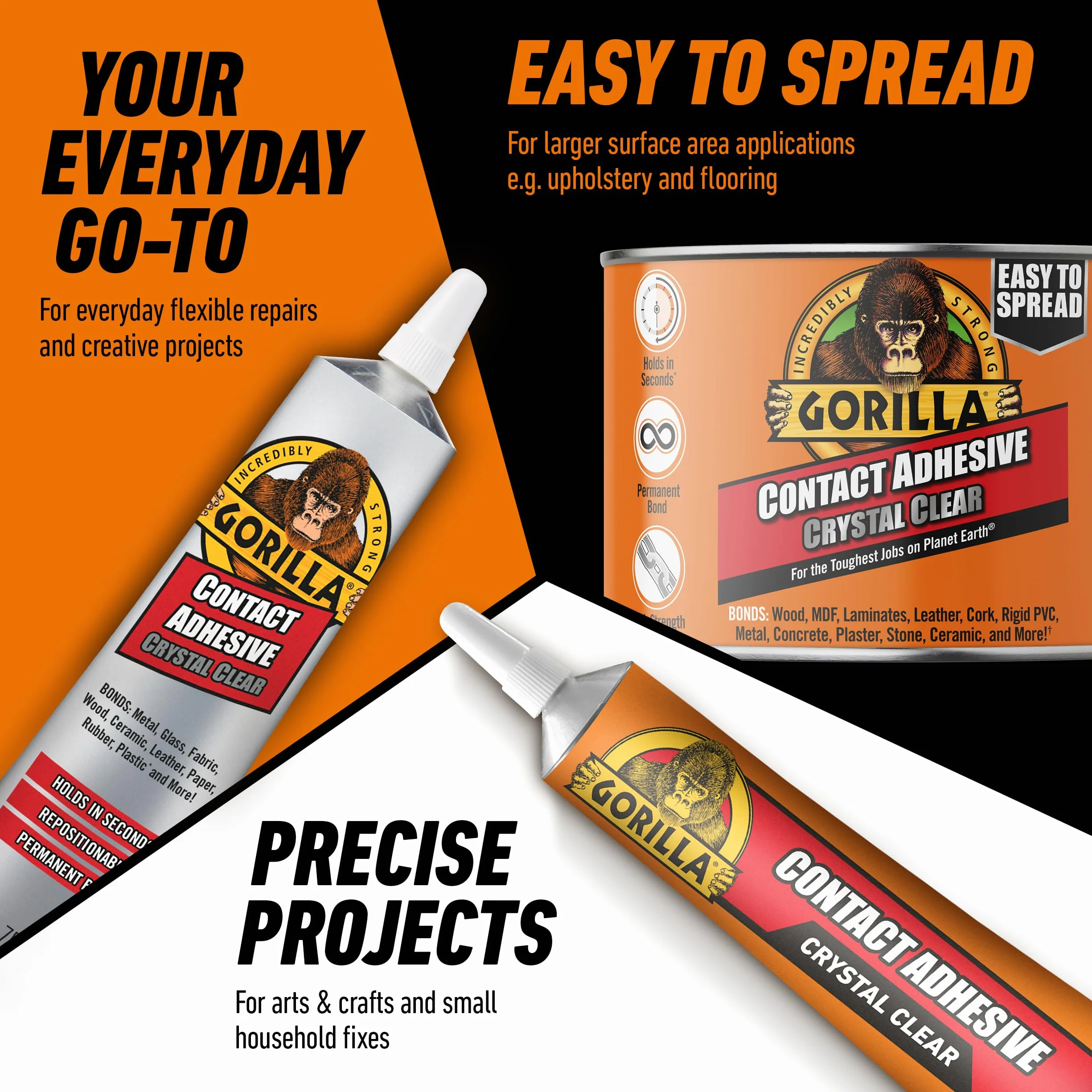 Gorilla Klej kontaktowy przezroczysty 75 g