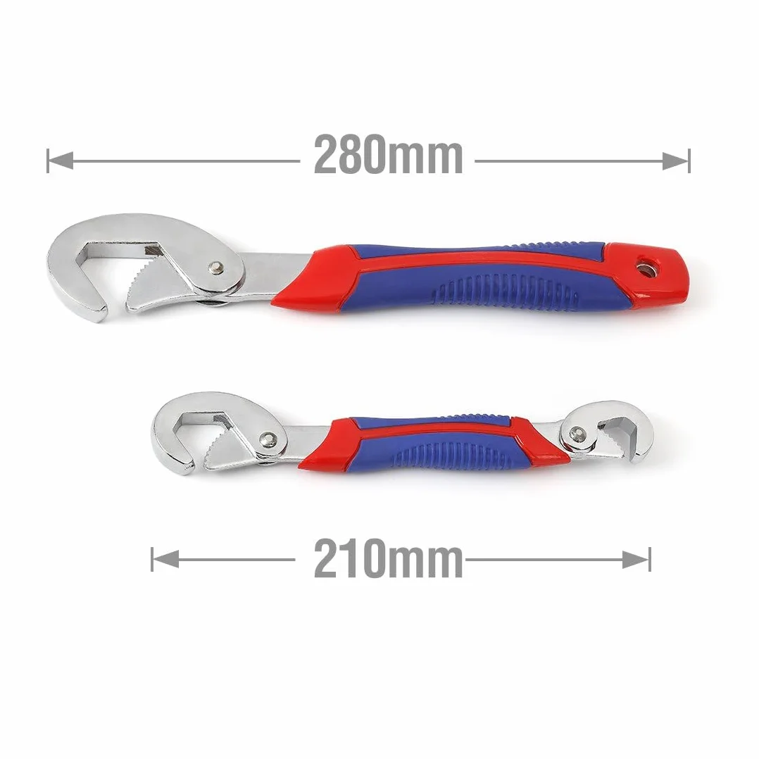 WORKPRO W003203AU Regulowany Zestaw Kluczy 2 Sztuk Niebieski Czerwony