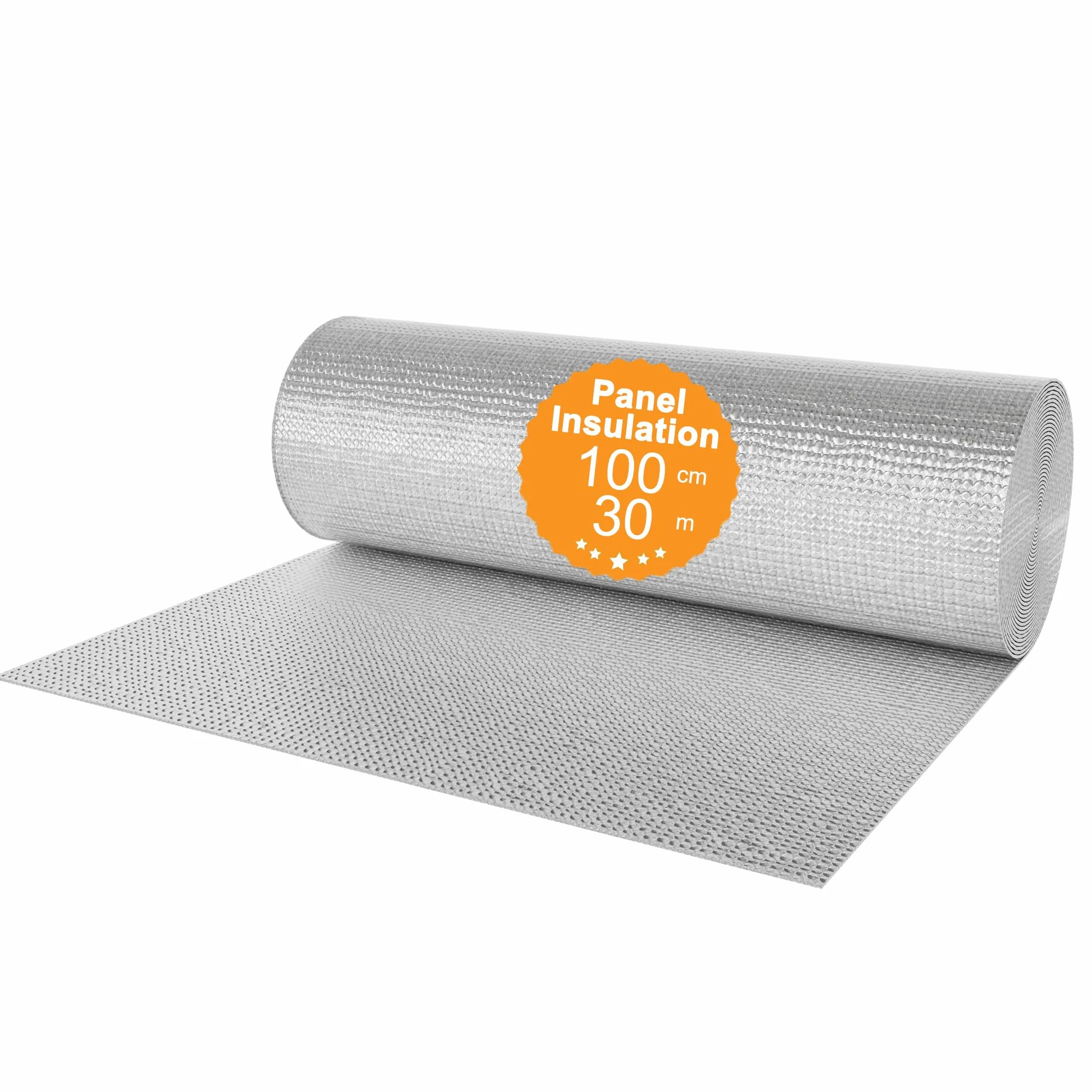 Aufun Folia izolacyjna bąbelkowa aluminiowa 3-4mm odbicie grzejnika termiczna 30㎡