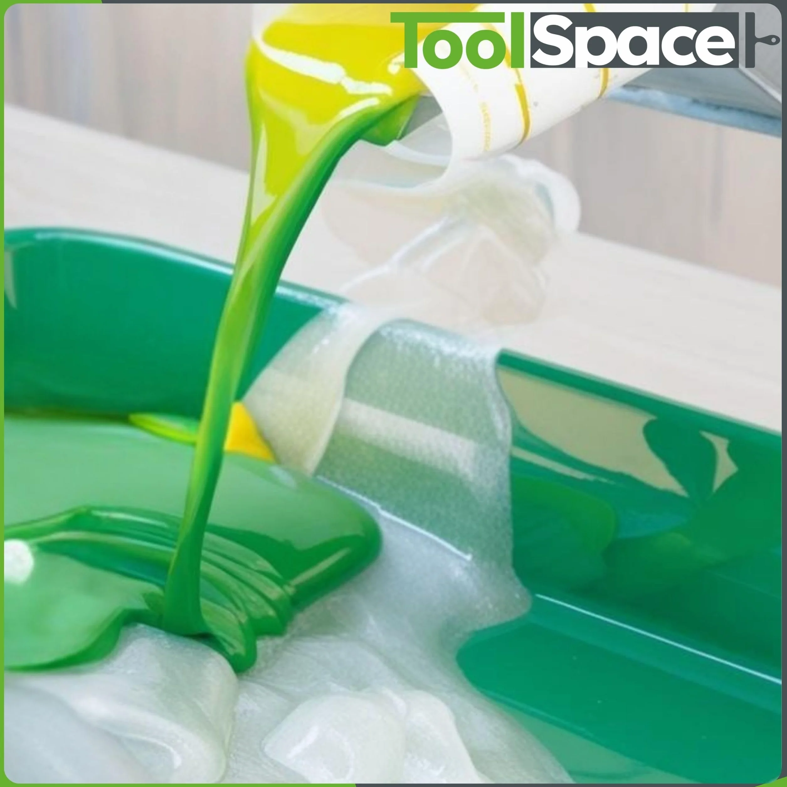 ToolSpace Kuweta malarska 34 x 31,5 cm Duża Wanna Malarska Plastikowe Akcesoria Malarskie Zestaw