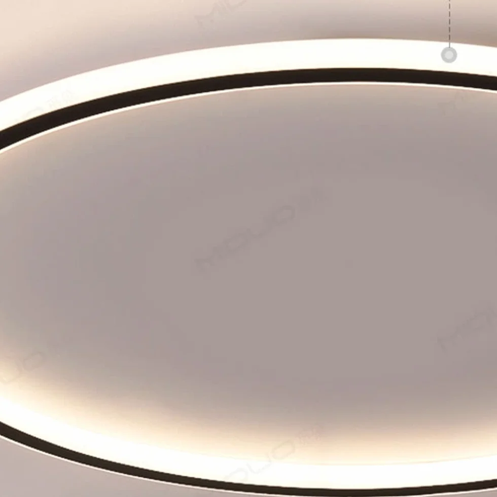 Lampa Sufitowa LED Ultra-cienka Okrągła Akrylowa Trójkolorowa Ściemniana do Salonu Sypialni