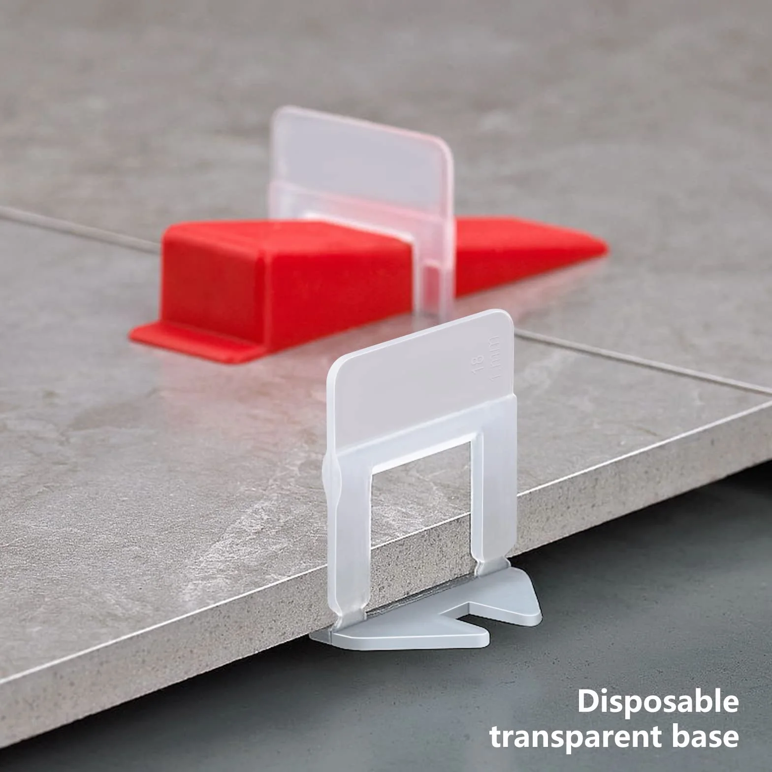 Niveladores para Azulejos, Sistema de Nivelación Cuñas de Plástico, 1 Alicate, 100 Cuñas Niveladoras, 100 Espaciadores 1 mm