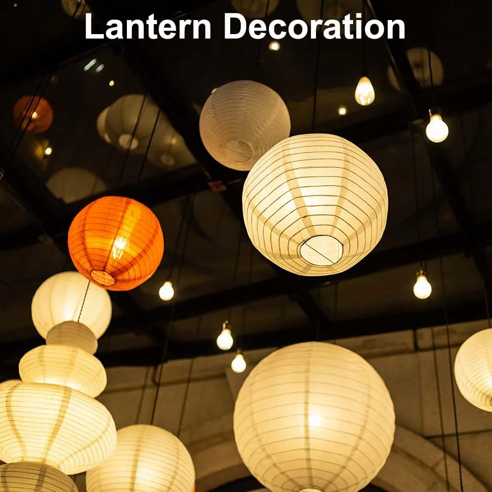 HOTUT Balon LED, ciepła biel, 25 szt. mini lampionów LED, papierowe lampiony, wodoodporność IP66, zasilanie bateryjne, DIY bezprzewodowe