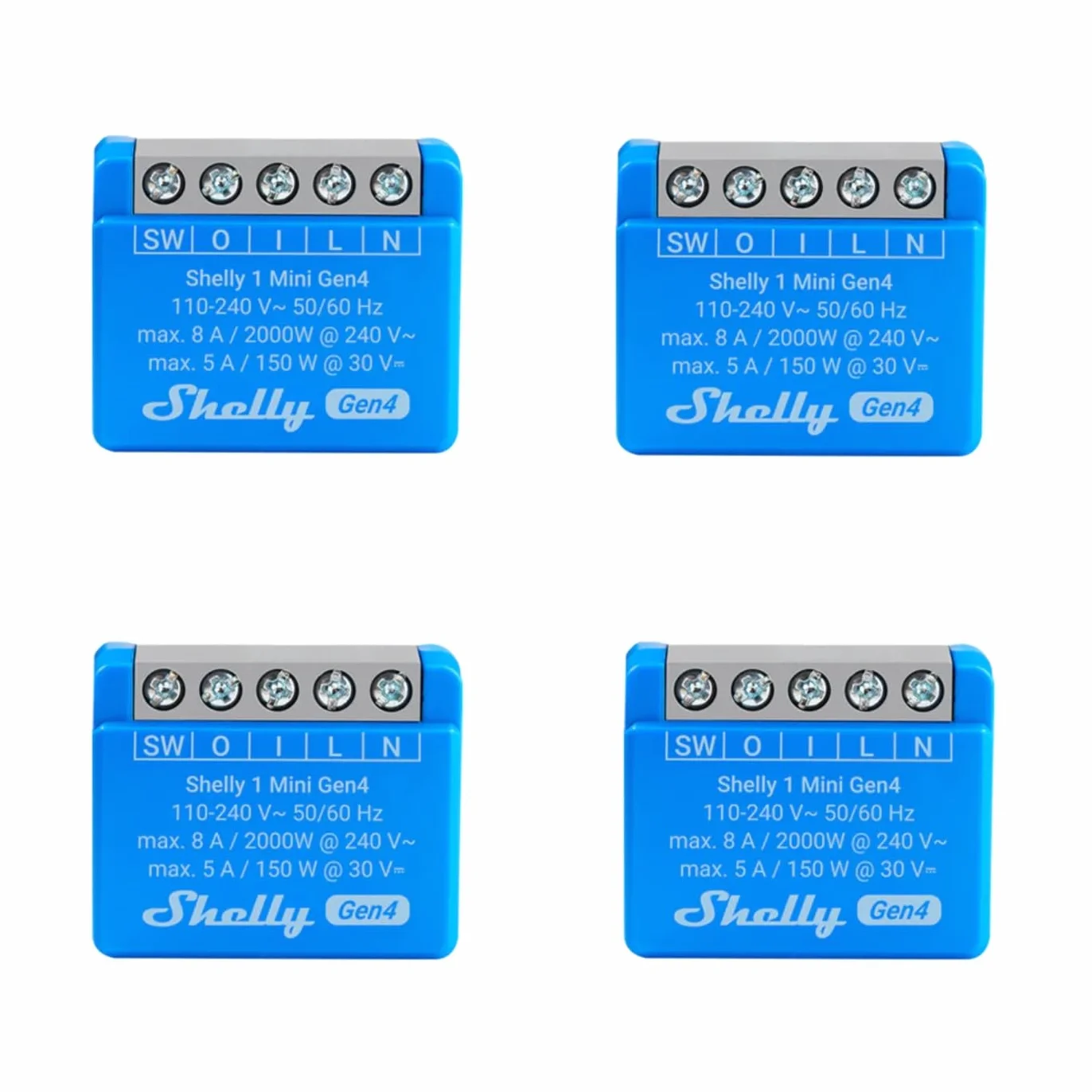 Shelly 1 mini Gen4 inteligentny przełącznik przekaźnika Wi-Fi 1 kanał 8 A