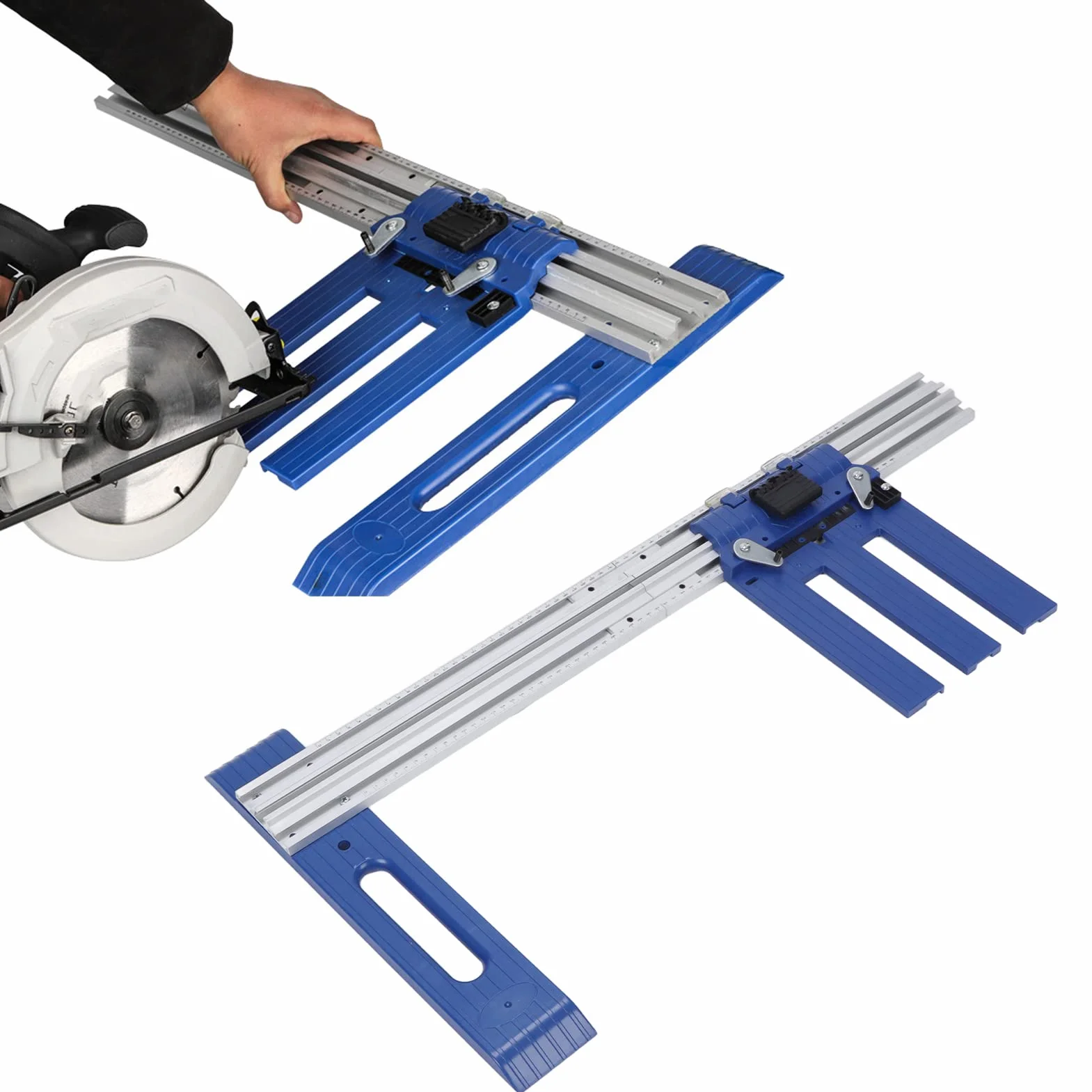 Prowadnica piły tarczowej ze stopu aluminium 78 cm, podwójna precyzyjna waga, blokada pozycji