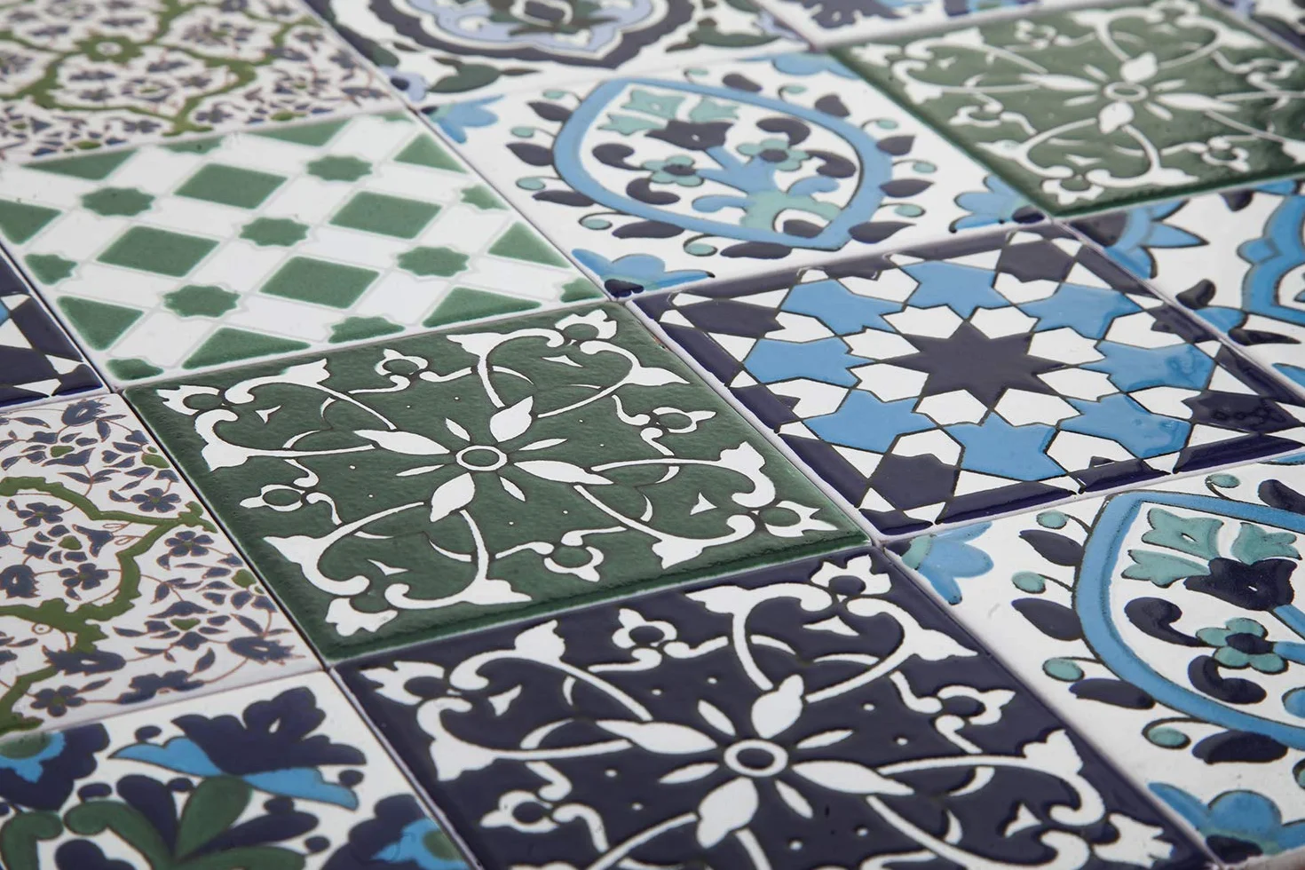 Muhit Ceramiczne Płytki Mozaikowe Orientalne Marokańskie 10x10 cm do Łazienki Kuchni Tarasu