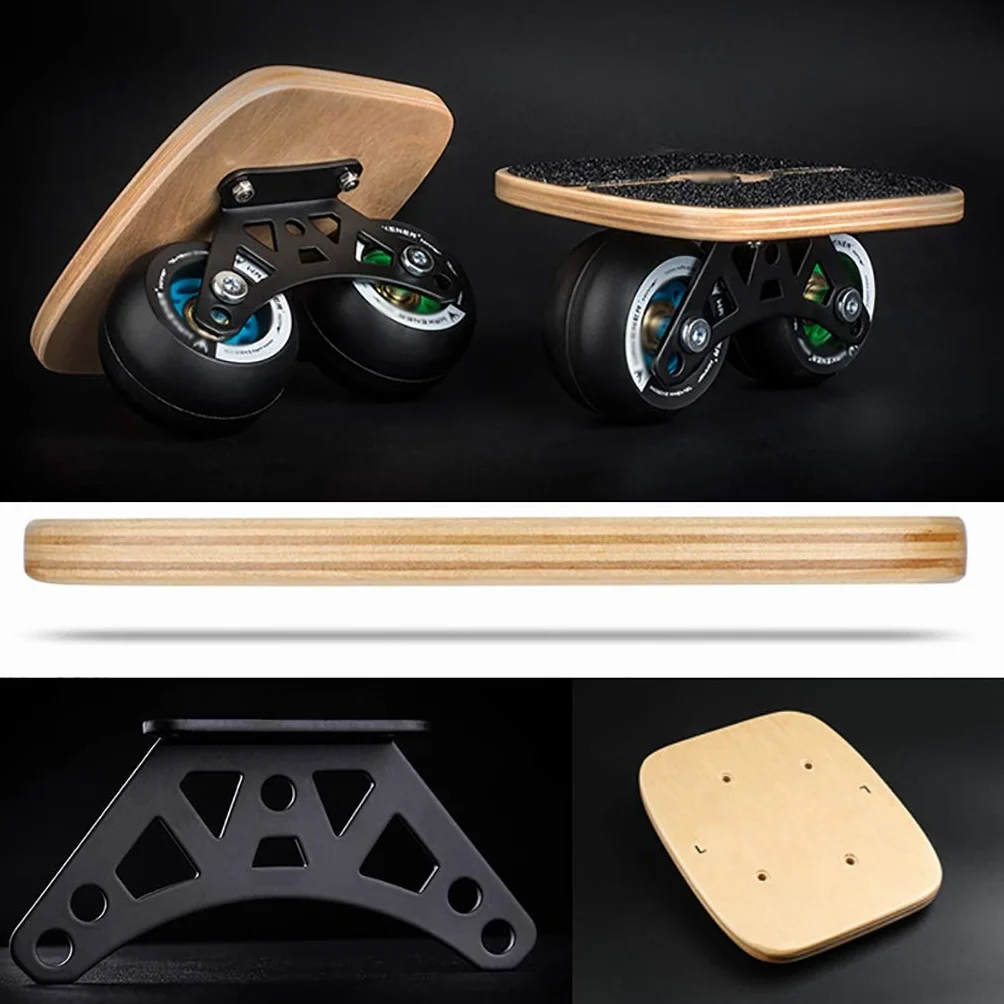 Deskorolka 8 Layer Maple Deck Freeline Drift Skates z wysokim odbiciem koła PU, łyżwy Drift Skate Pro Łyżwy, (Freeline Dripates) Stop Bracke (Color : Blue)