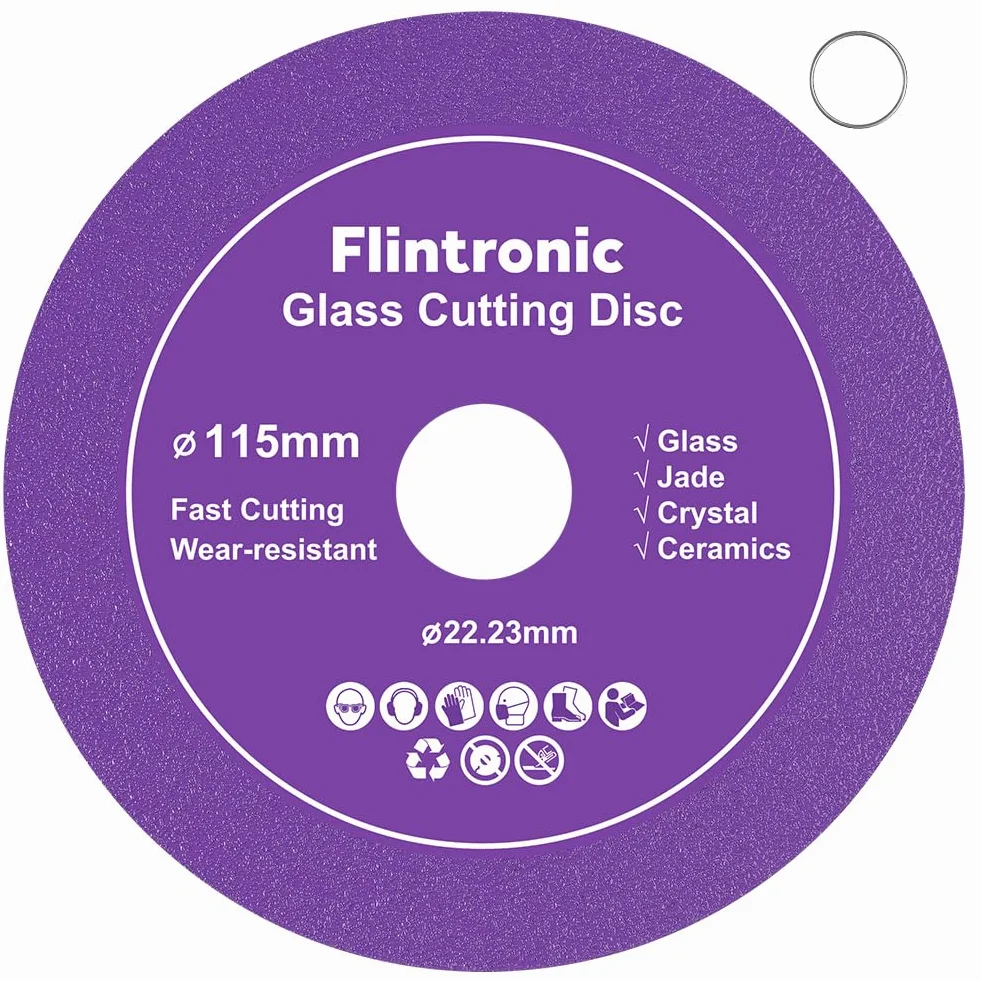 Flintronic Diamentowa Tarcza do Cięcia Szkła 115 mm do Szlifierki Kątowej