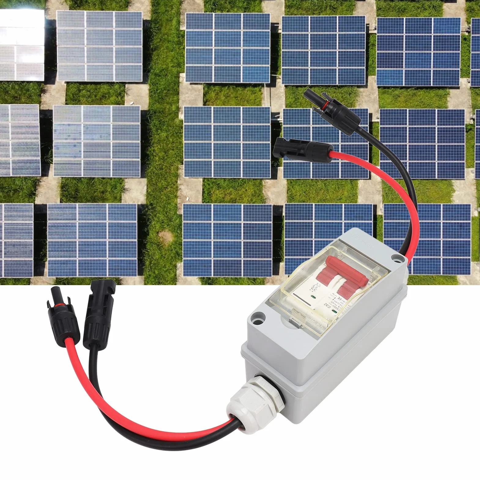 MCB Miniaturowy wyłącznik nadprądowy DC 500 V 32 A do fotowoltaiki z kablem PV