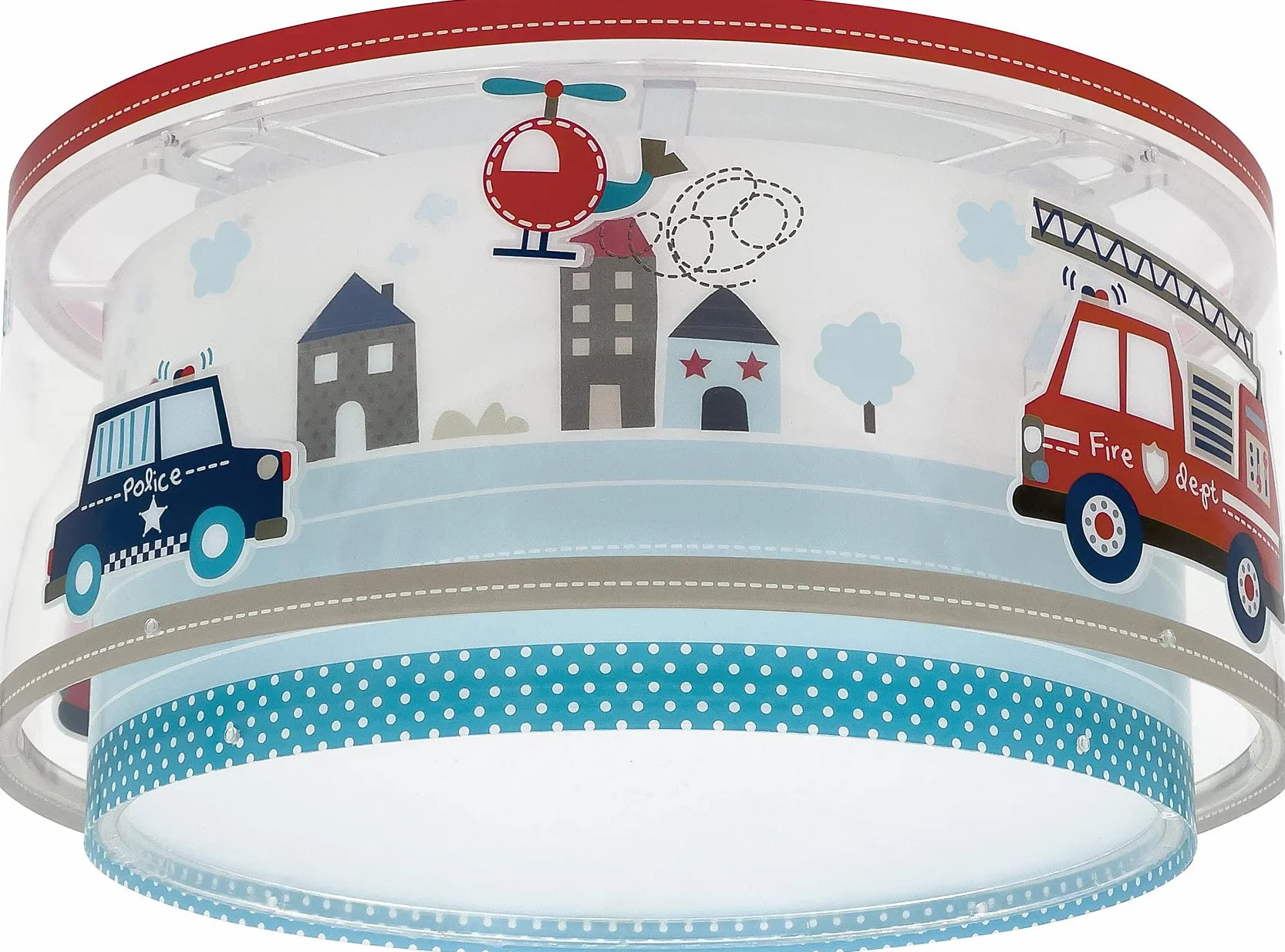 Lampa sufitowa dla dzieci Dalber Police Cars