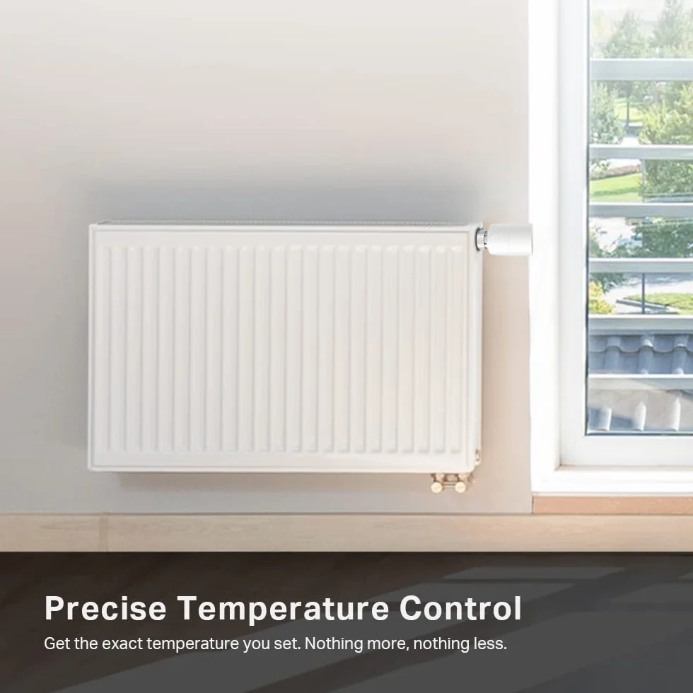 TP-Link Kasa Inteligentny termostat do grzejnika, inteligentny zawór grzejnika, oszczędność energii, wyświetlacz LED, inteligentny harmonogram, współpracuje z Alexa i Google Home, łatwy montaż (KE100)