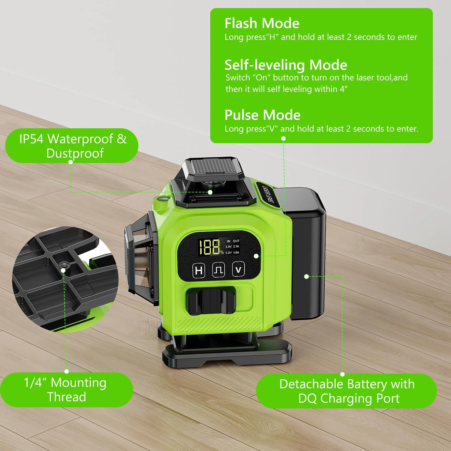 Samopoziomujący poziom laserowy