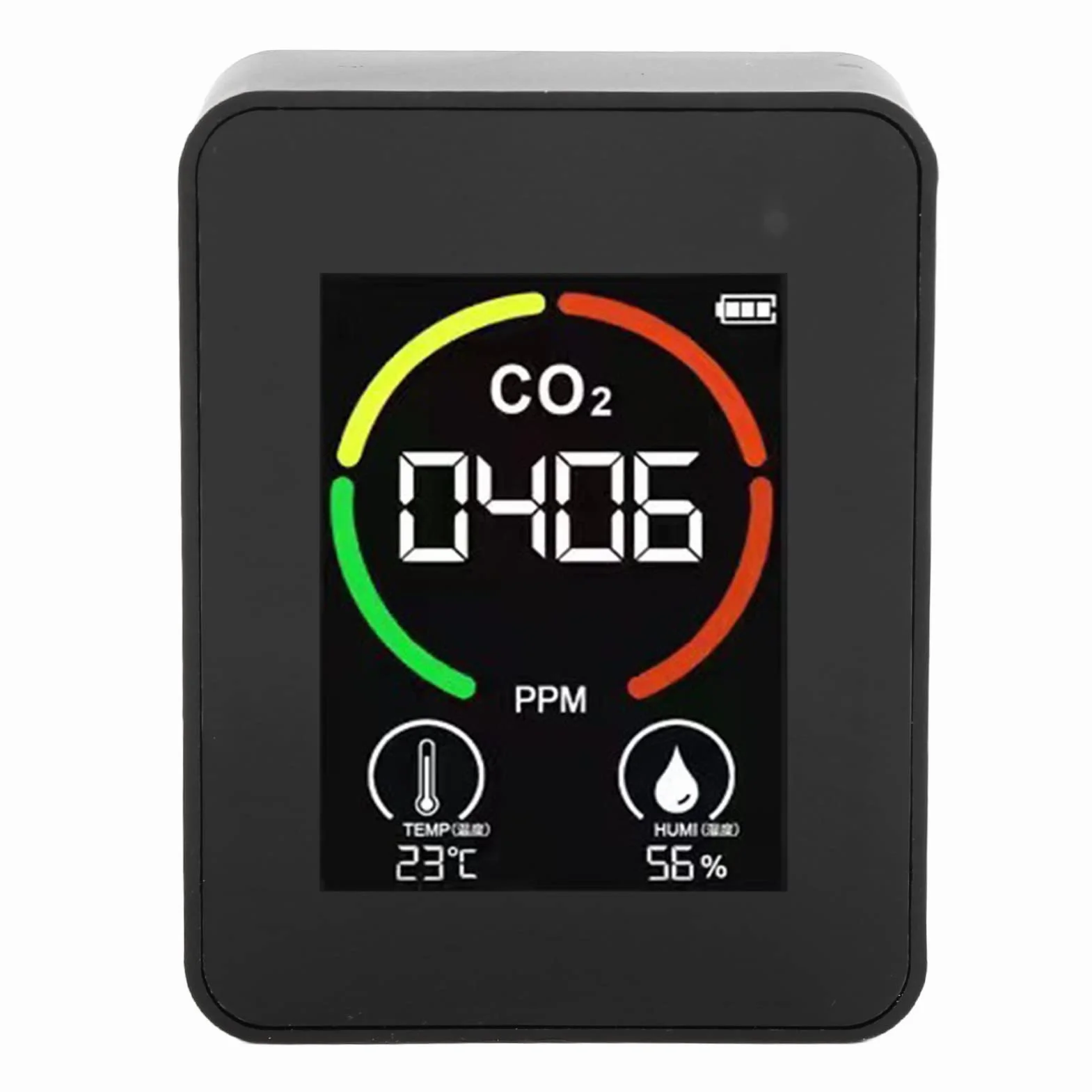 Detektor jakości powietrza 3 w 1 CO2 monitor temperatury i wilgotności TVOC USB