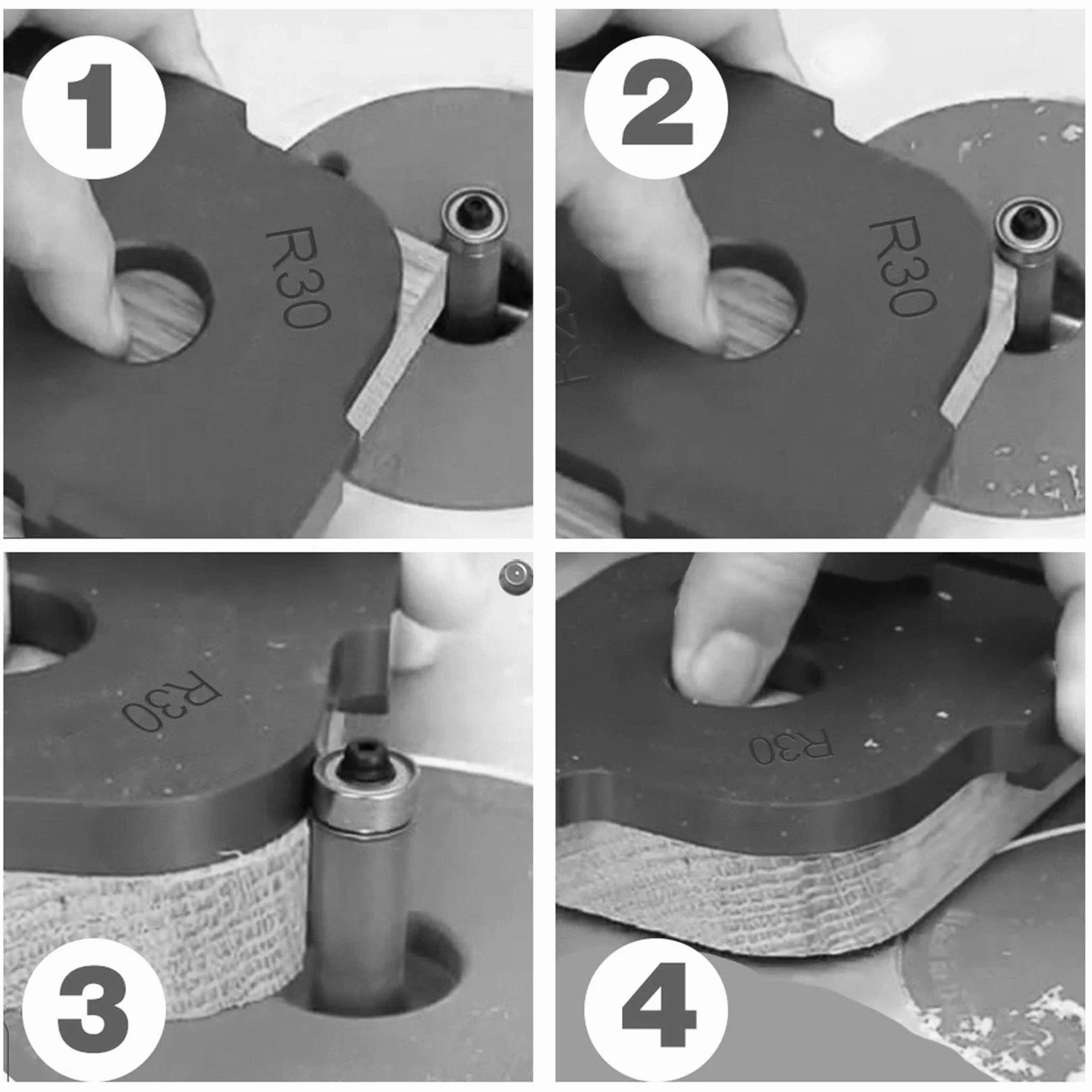 Fafeicy Radius Jig szablony do routera ze stopu aluminium R15/R20 R25/R30