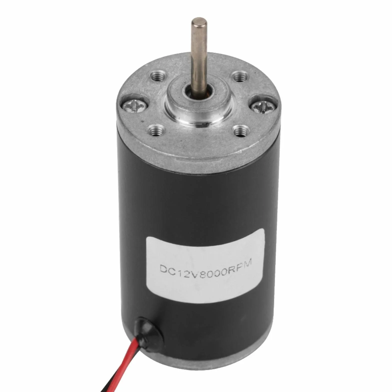 Magnes stały silnik DC, 6 V / 12 V / 24 V 21 W duża prędkość -CW/CCW magnes stały DC silnik szczotki węglowej do generatora DIY (12 V 8000 obr./min)