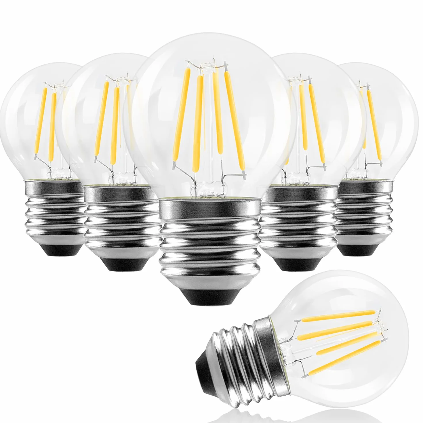 Żarówka LED E27 1055 lm 7 W 75 W Retro G45 Ciepłe Białe 2700 K 6 Szt.