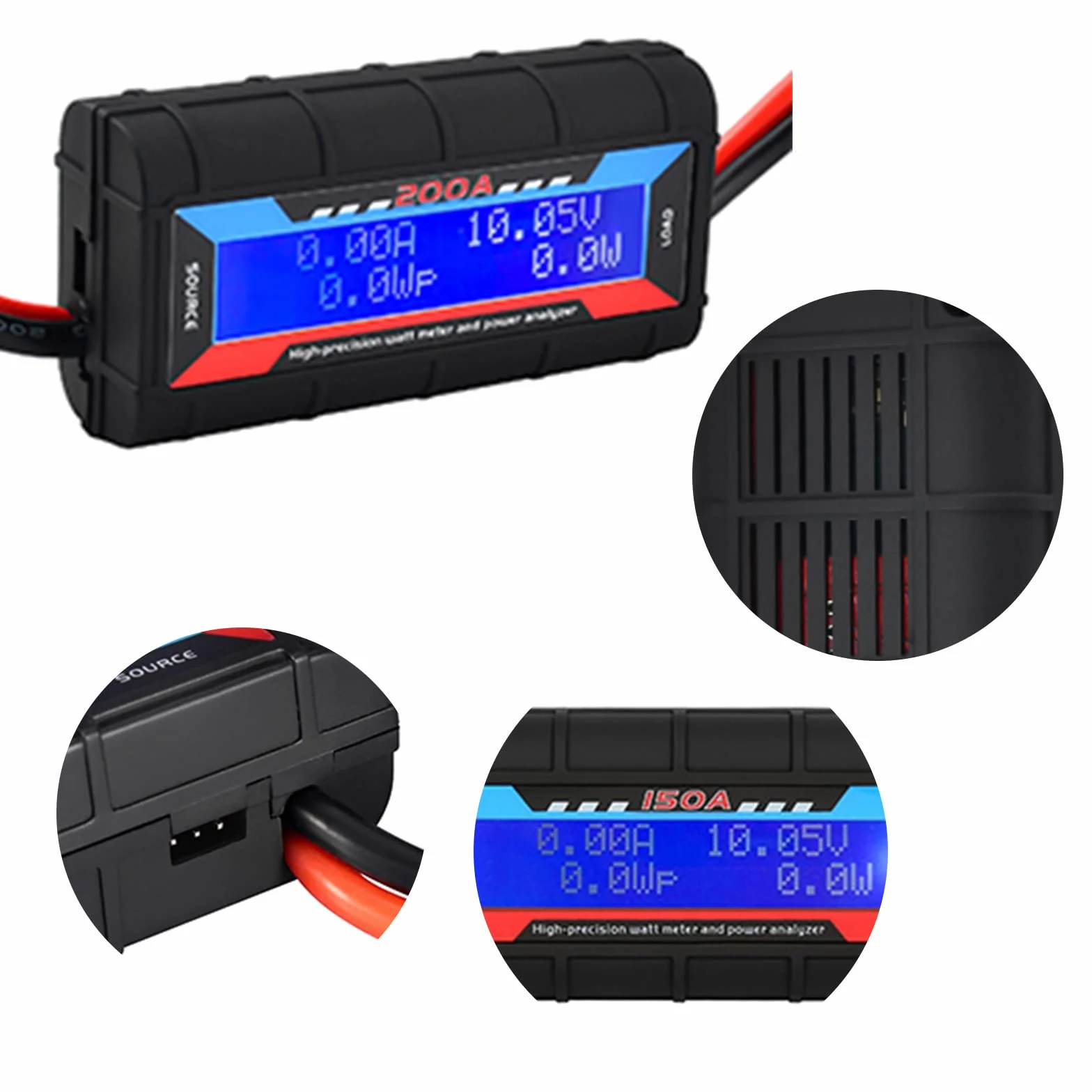 GERUI 200 A Analizator Mocy Watomierz Monitor Zużycia Baterii LCD Tester Modeli Akcesoria UAV