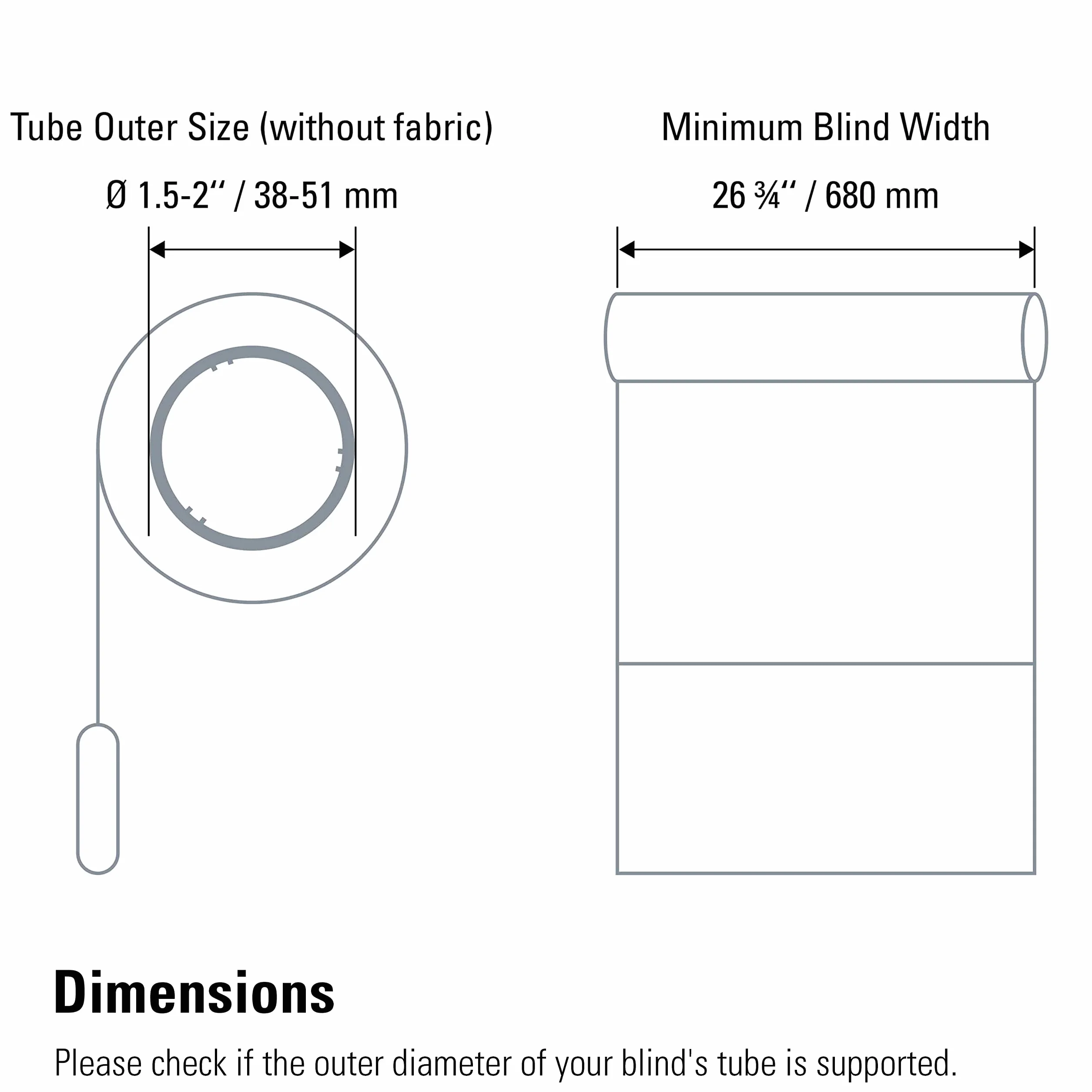 Eve Motion Blinds Silnik do Rolet Biały 7,49 x 77,5 x 77,5 cm 620 g
