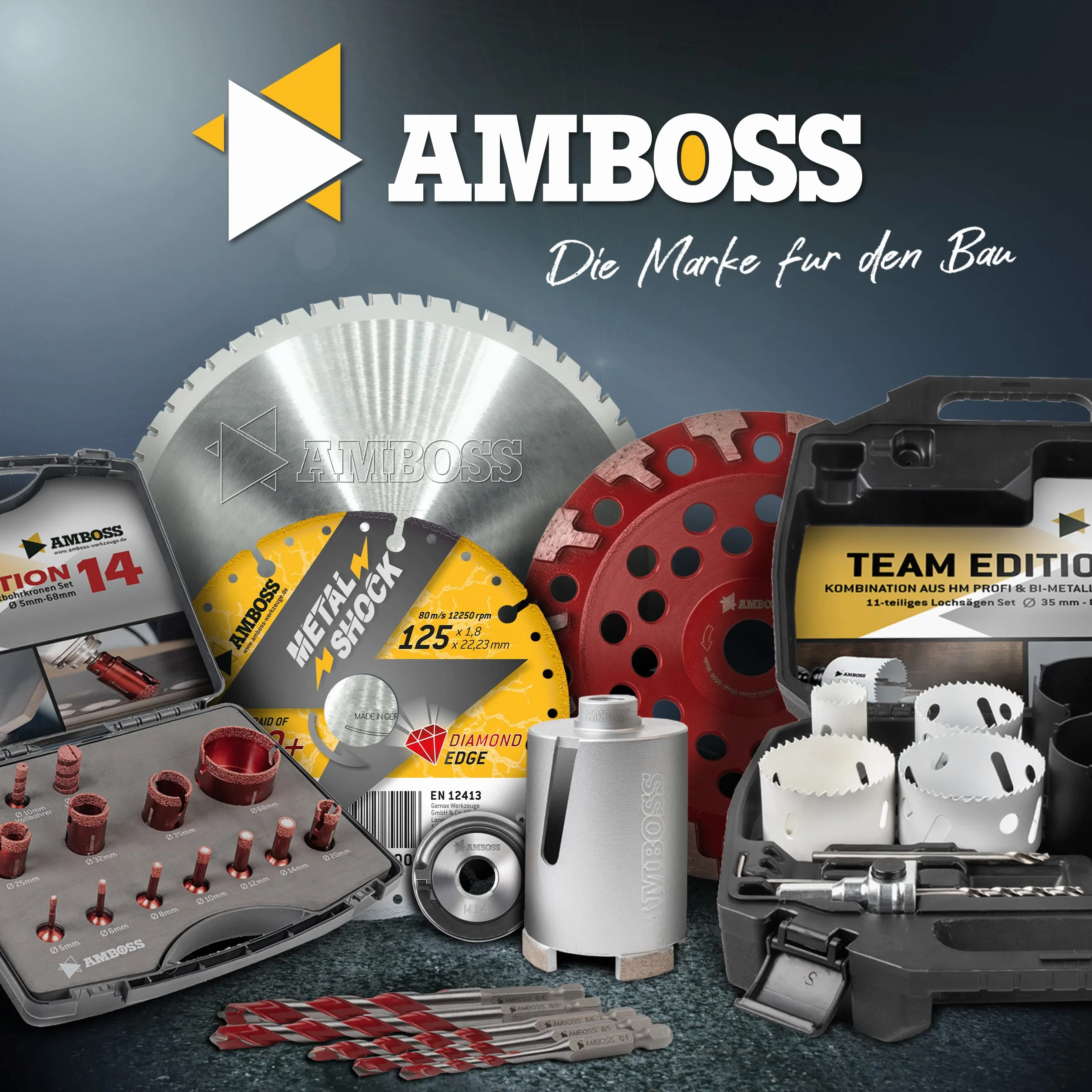 Amboss Carbide Wolf Ø 125 mm tarcza tnąca do szlifierek kątowych do drewna, tworzywa sztucznego, gipsu