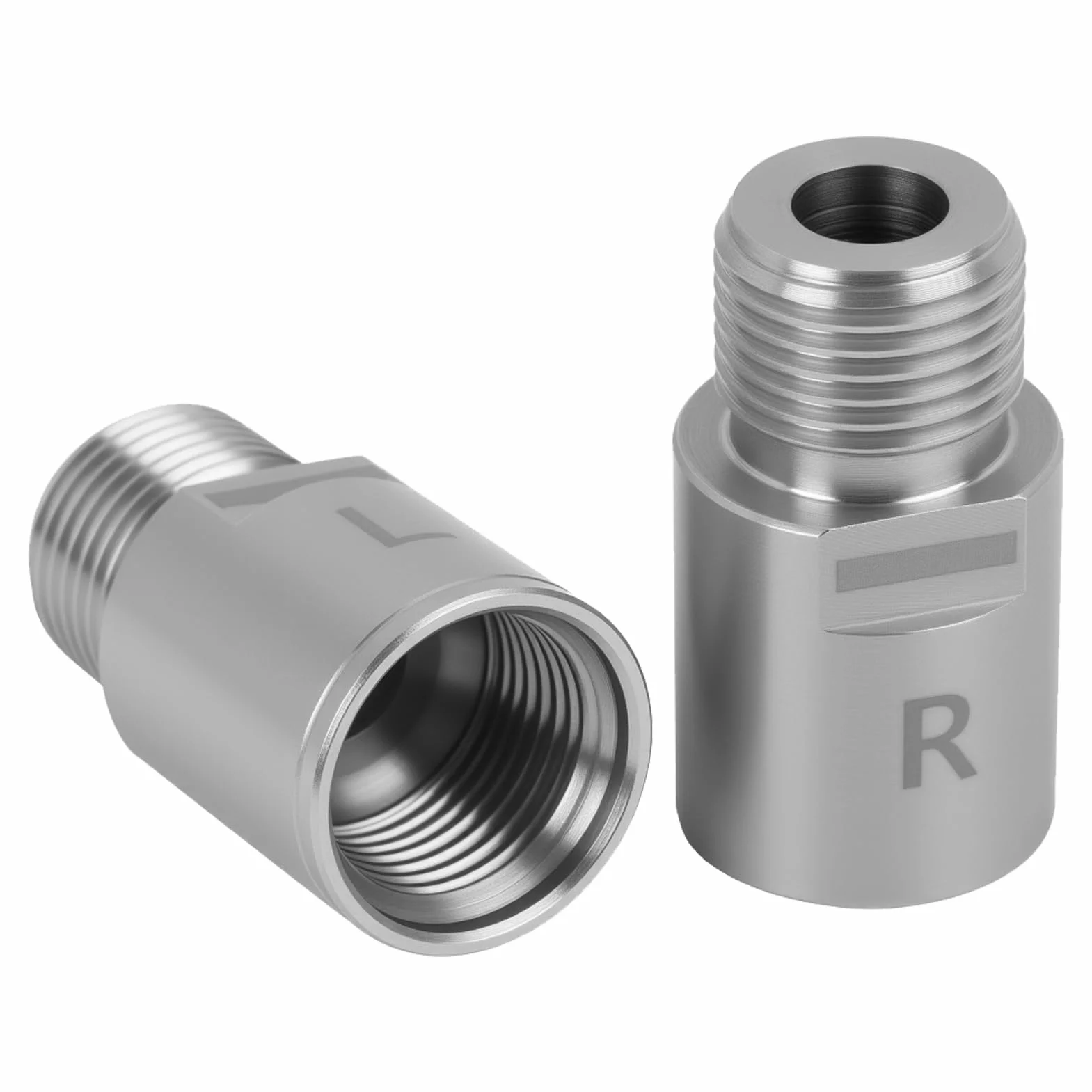1 para przedłużek do pedałów rowerowych ze stali chromowo-molibdenowej, przedłużenie 20 mm, przekładka dystansowa z oznaczeniami L i R, odpowiednie do rowerów górskich, składanych i wyścigowych