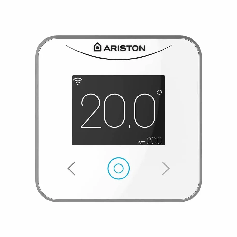 Ariston Cube S Net Termostat Ogrzewanie WiFi Inteligentny pilot zdalnego sterowania Cyfrowy termostat Sterowanie głosowe 10.4x1.9x10.4 cm