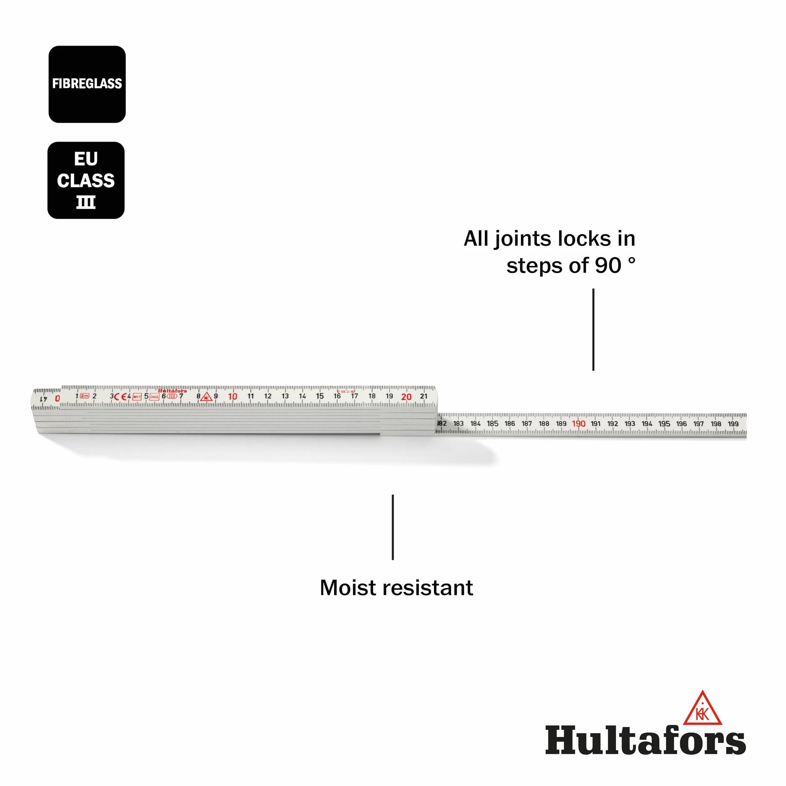 Hultafors G59-2-10 2 m składana biała