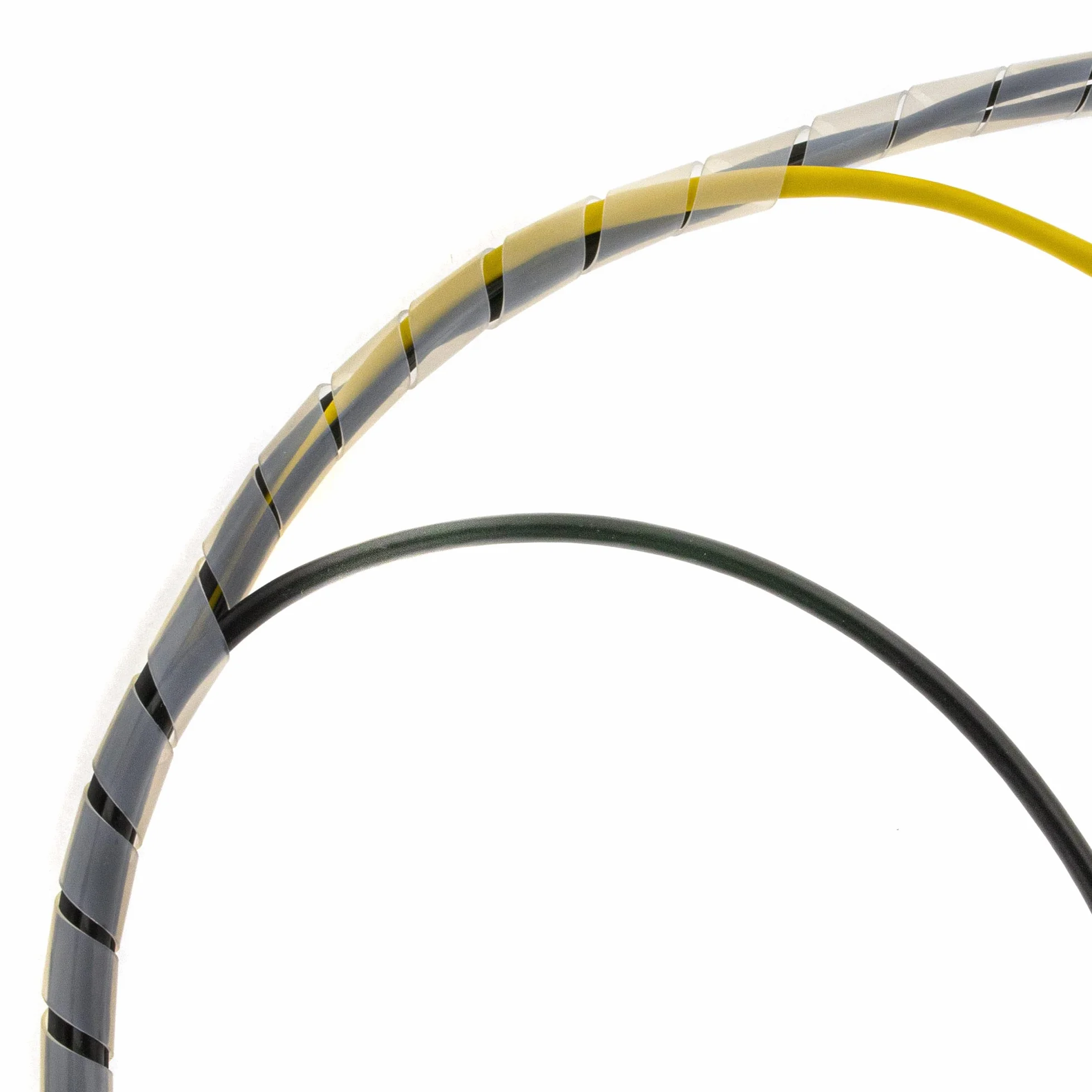 SeKi Taśma spiralna 1,5 – 10 mm, 5 m, przezroczysta, elastyczny wąż kablowy, ochrona kabla; do wiązania kabli