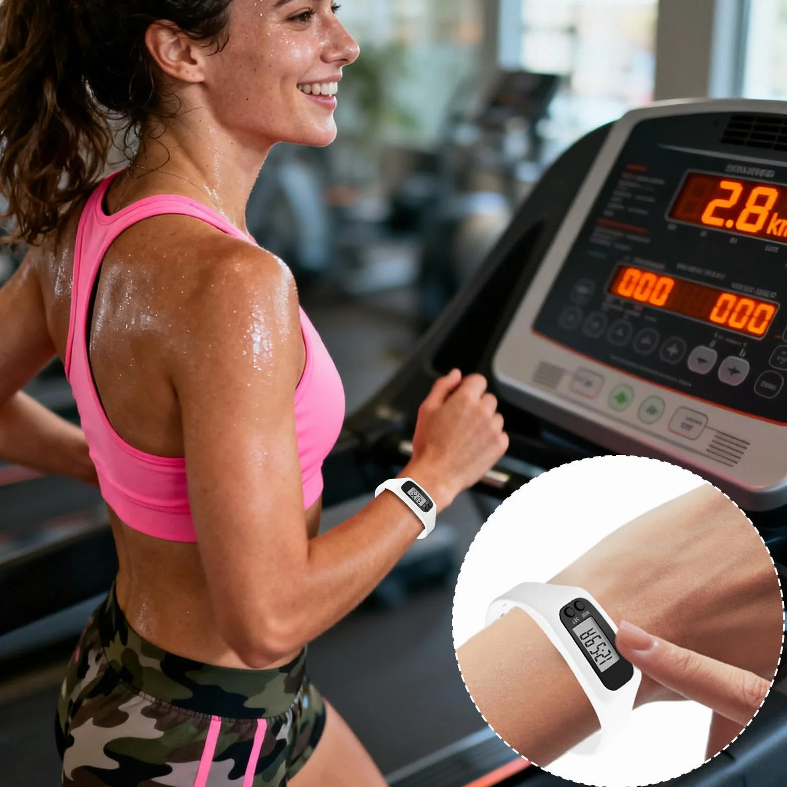 Step Watch, bez aplikacji, bez telefonu, monitor | sportowe inteligentne zegarki licznik kalorii – do chodzenia fitnessu na co dzień podróż dojazdy do pracy jogging piesze wycieczki park