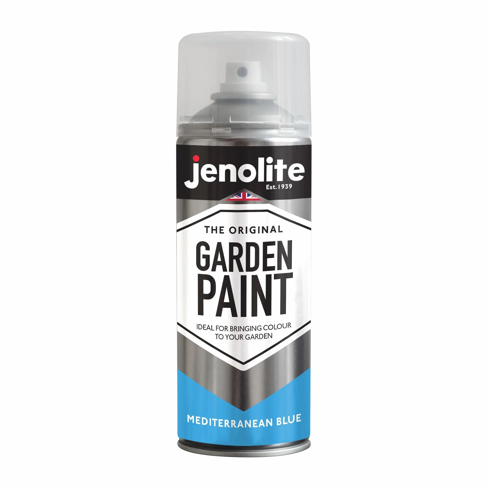 JENOLITE Farba w sprayu ogrodowym CHALKY MEDITERRANEAN BLUE 400 ml kredowa farba wielopowierzchniowa