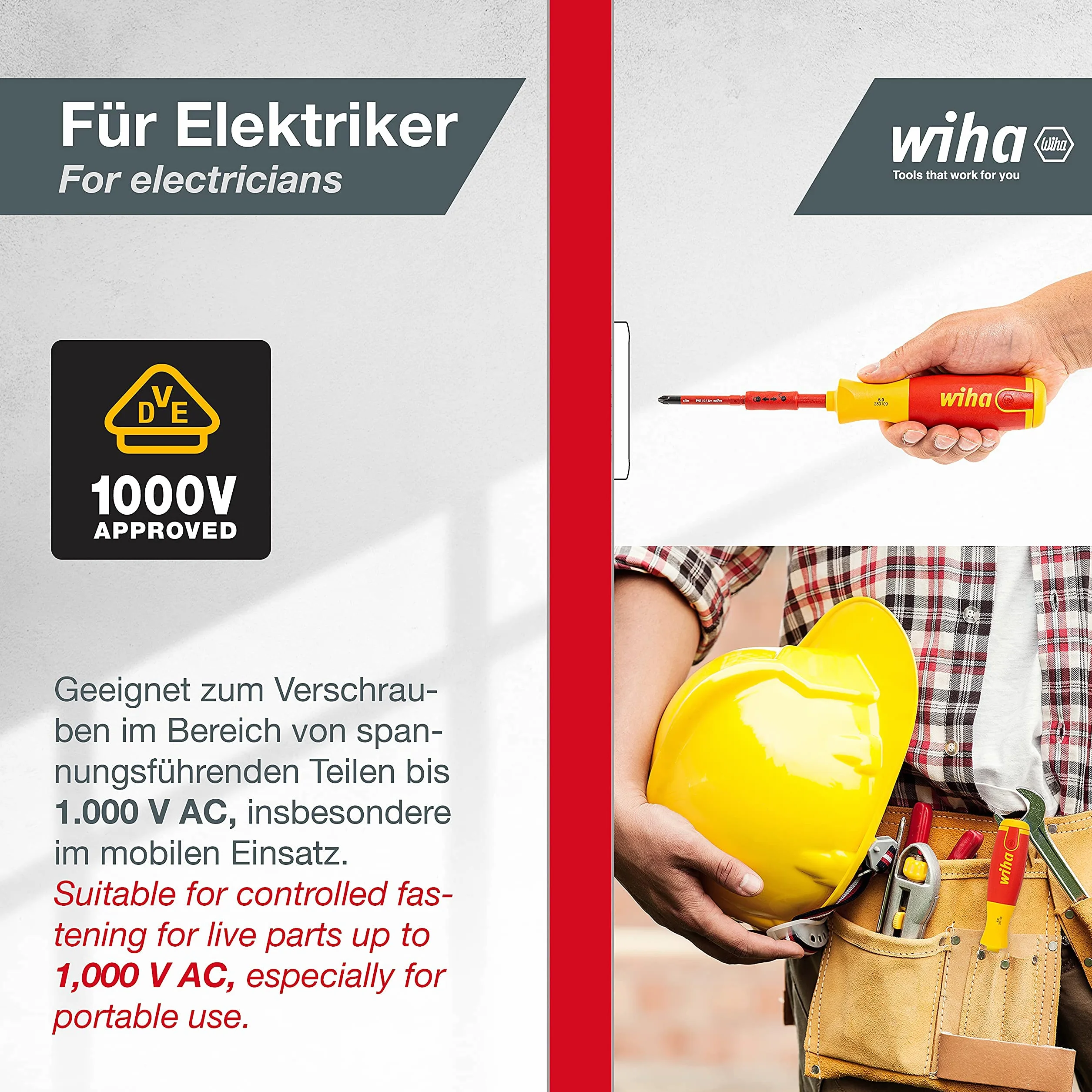 Wiha Zestaw Wkrętaków 6 Elementów Czerwony Żółty