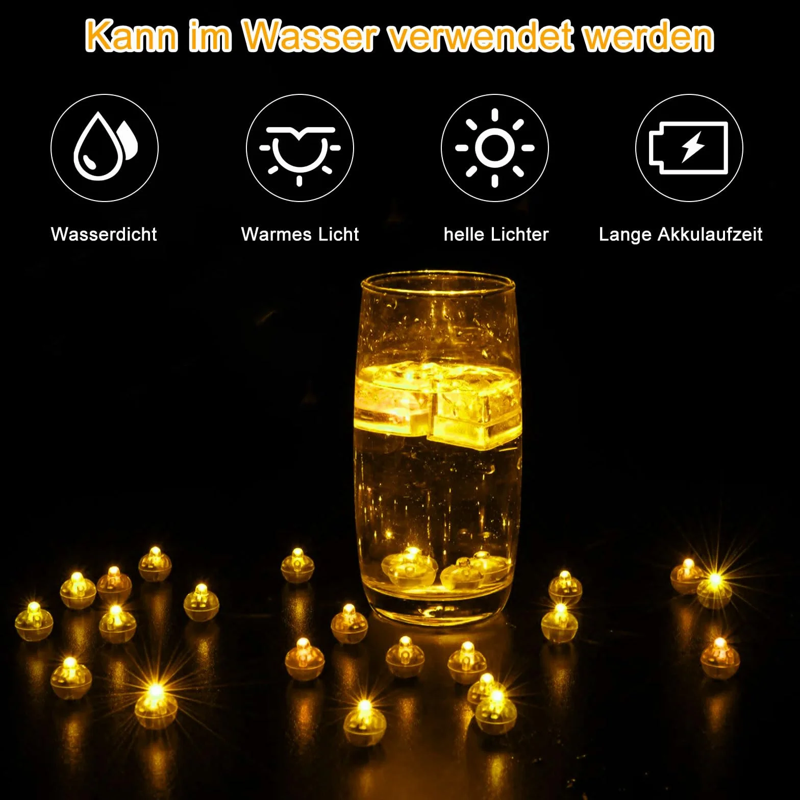 HENGBIRD 100 sztuk lamp balonowych LED, okrągłe balony LED, ciepłe białe na urodziny, ślub, Boże Narodzenie, dekoracja